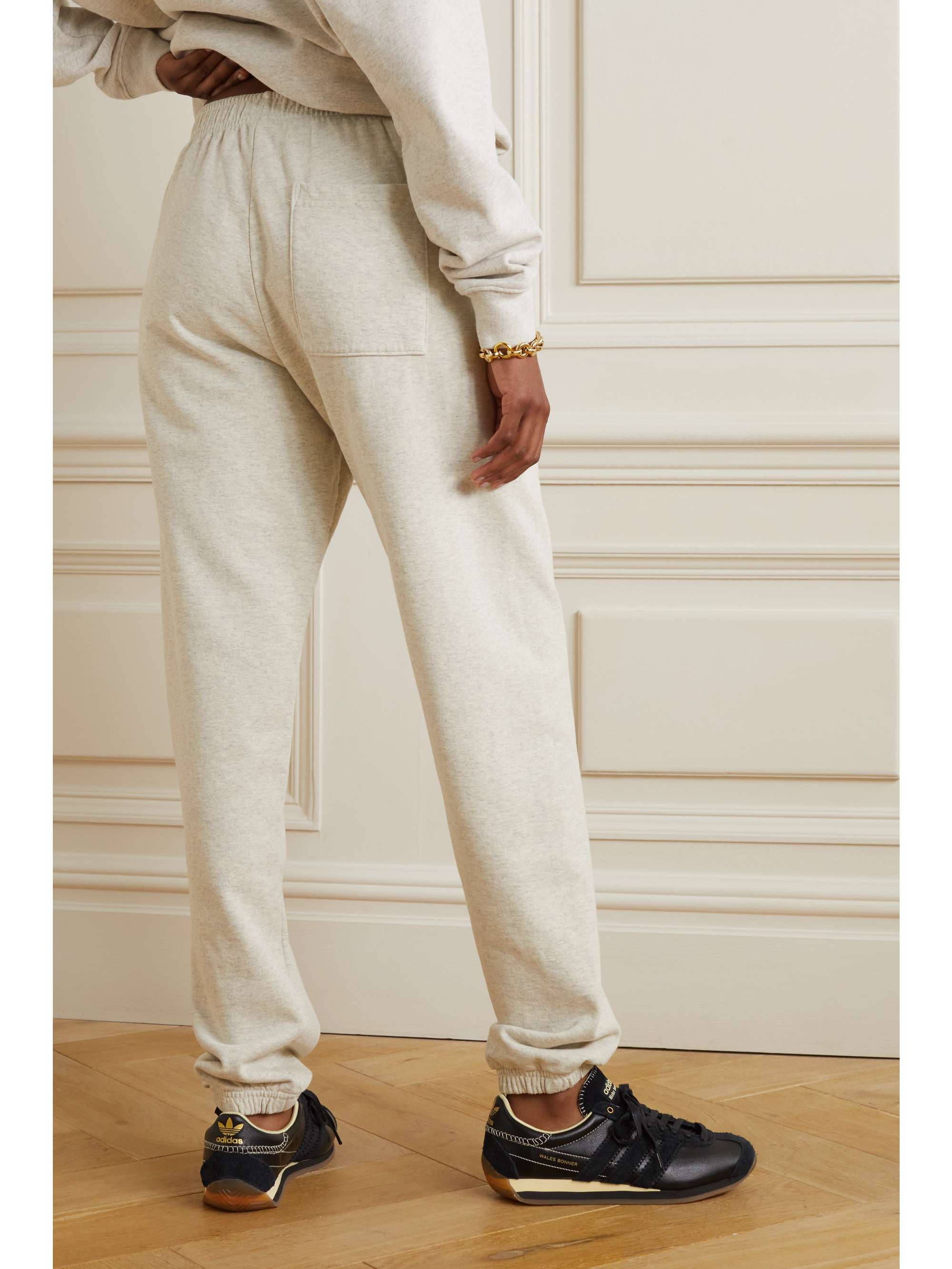 SPORTY & RICH Disco cotton-blend jersey sweatpants