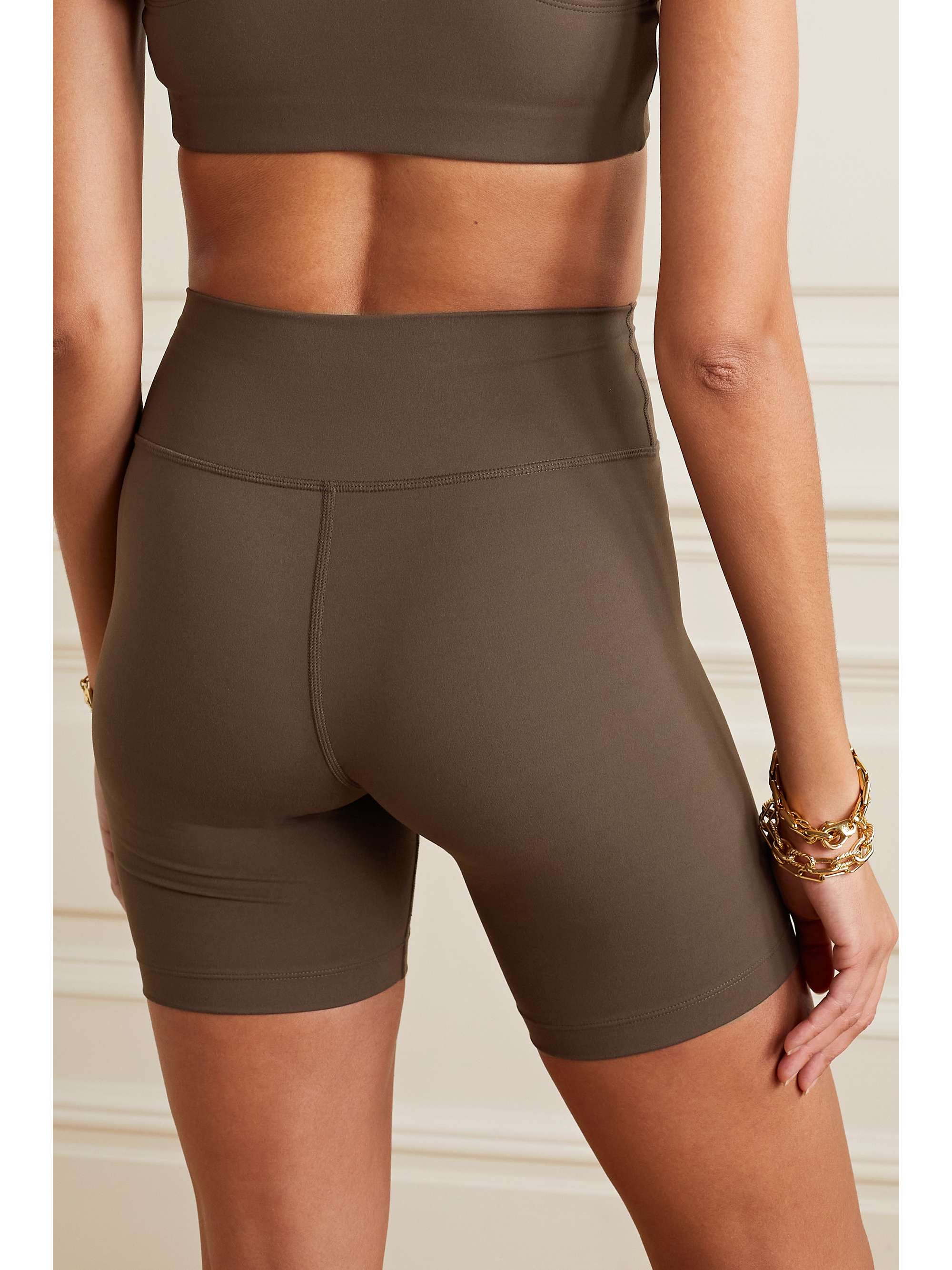 SPORTY & RICH Stretch biker shorts NETAPORTER