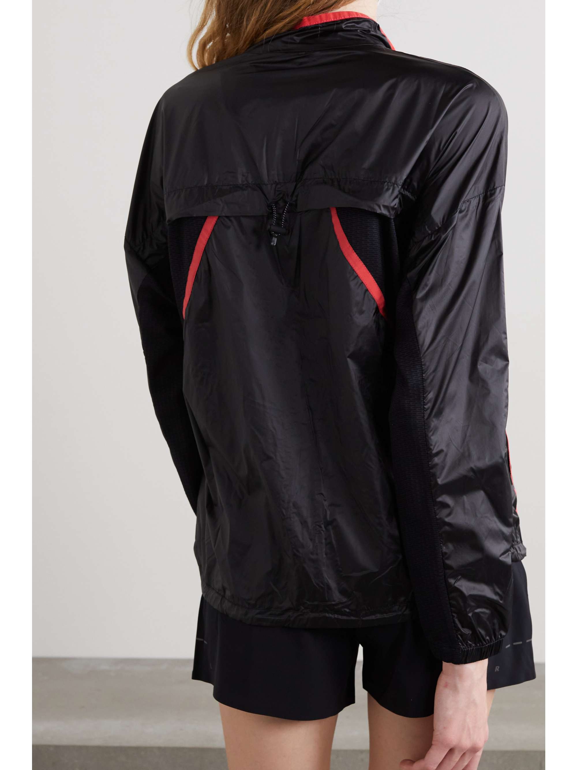 FALKE ERGONOMIC SPORT SYSTEM Grosgrain-trimmed shell and mesh jacket