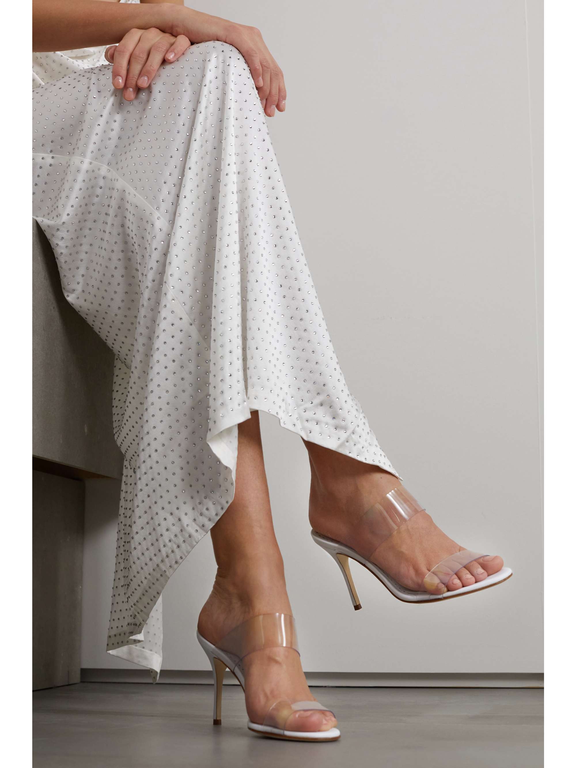 MANOLO BLAHNIK Scolto 90 PVC mules