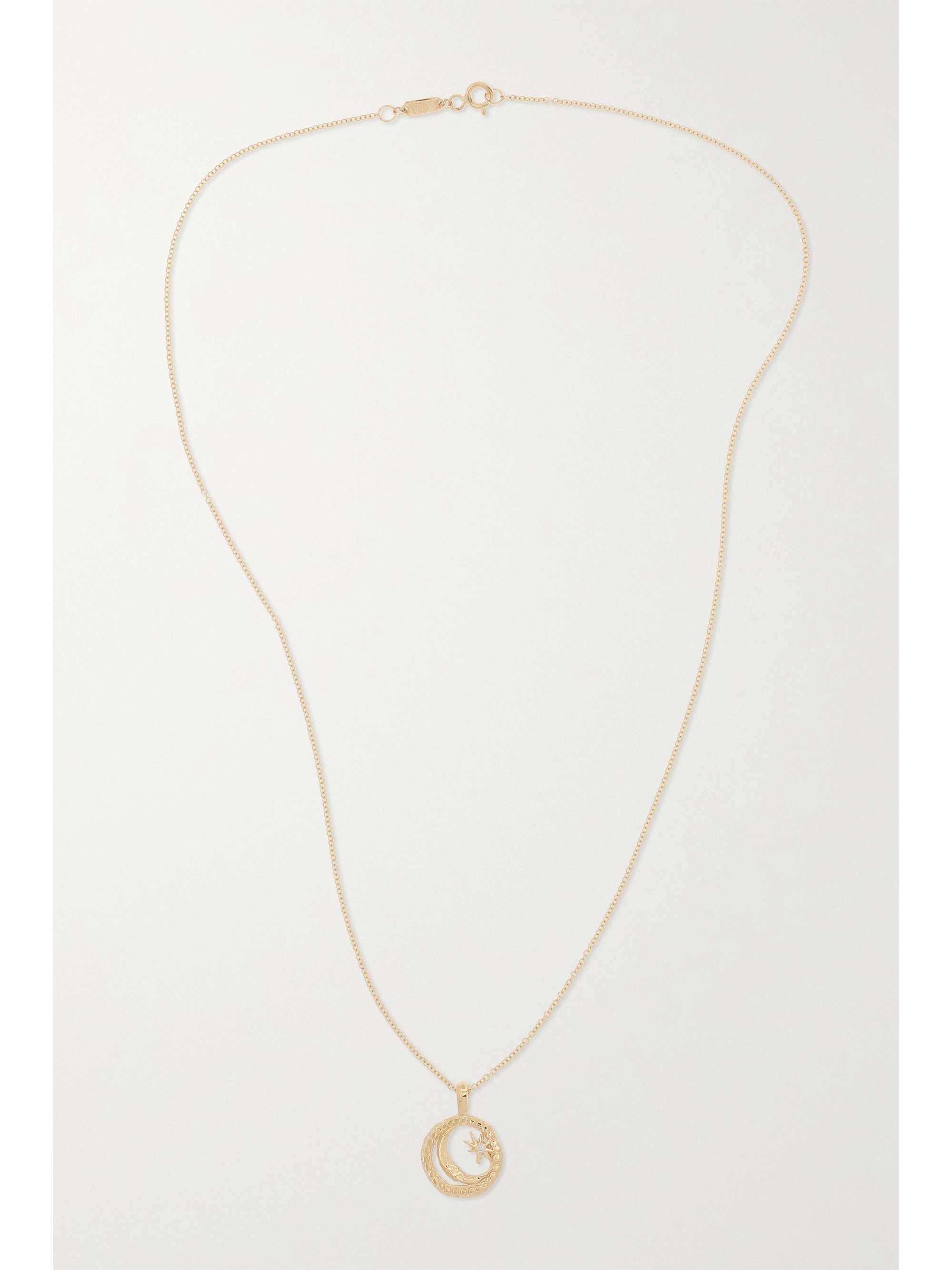 AZLEE Petite Animal Kingdom 18-karat gold diamond necklace