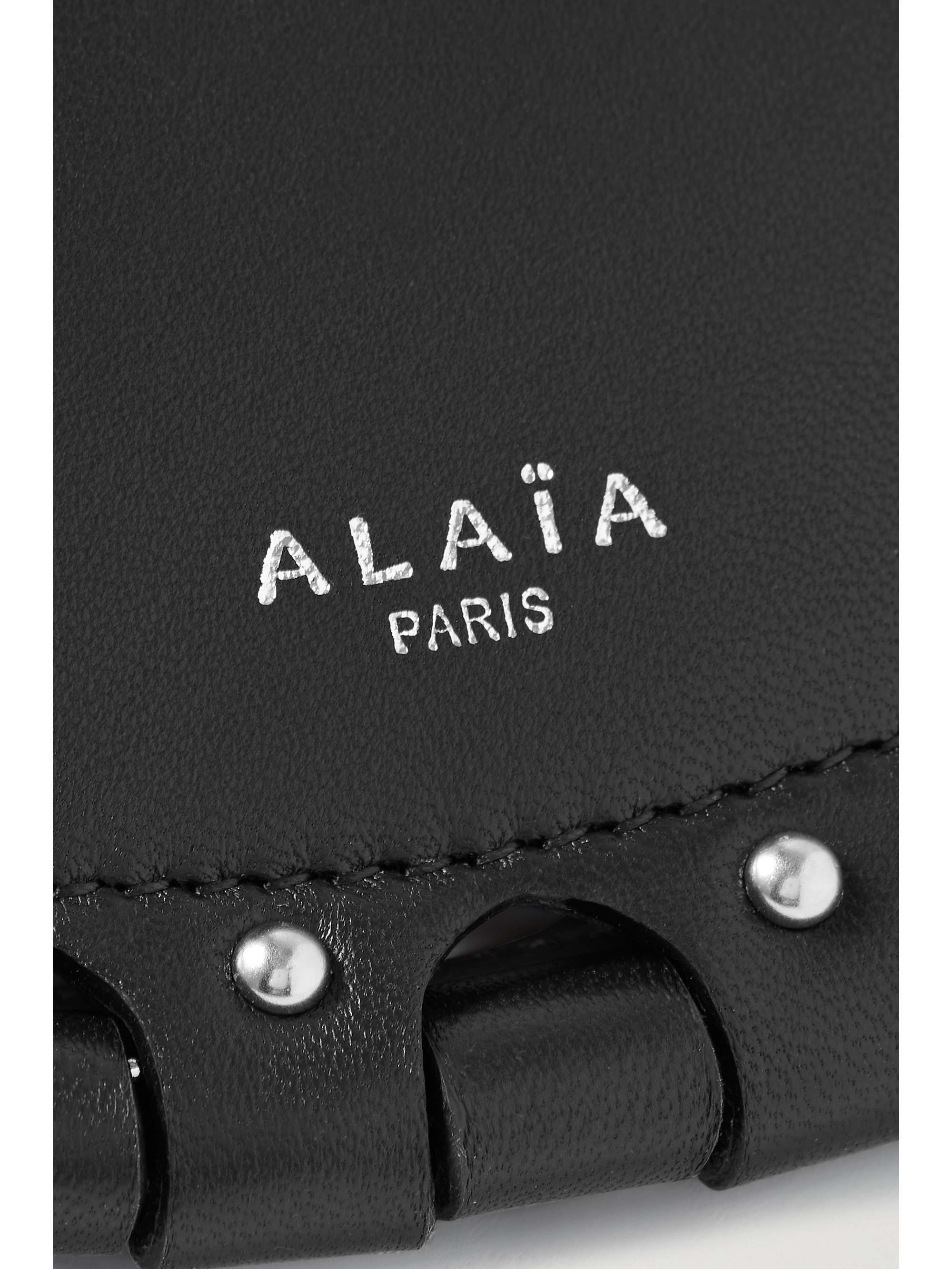 ALAÏA Demi Lune leopard-print calf hair shoulder bag
