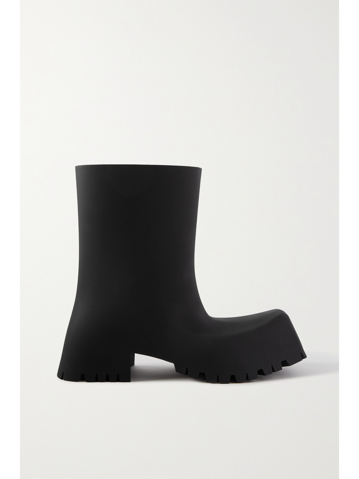 Balenciaga Trooper Rubber Rain Boots In Black