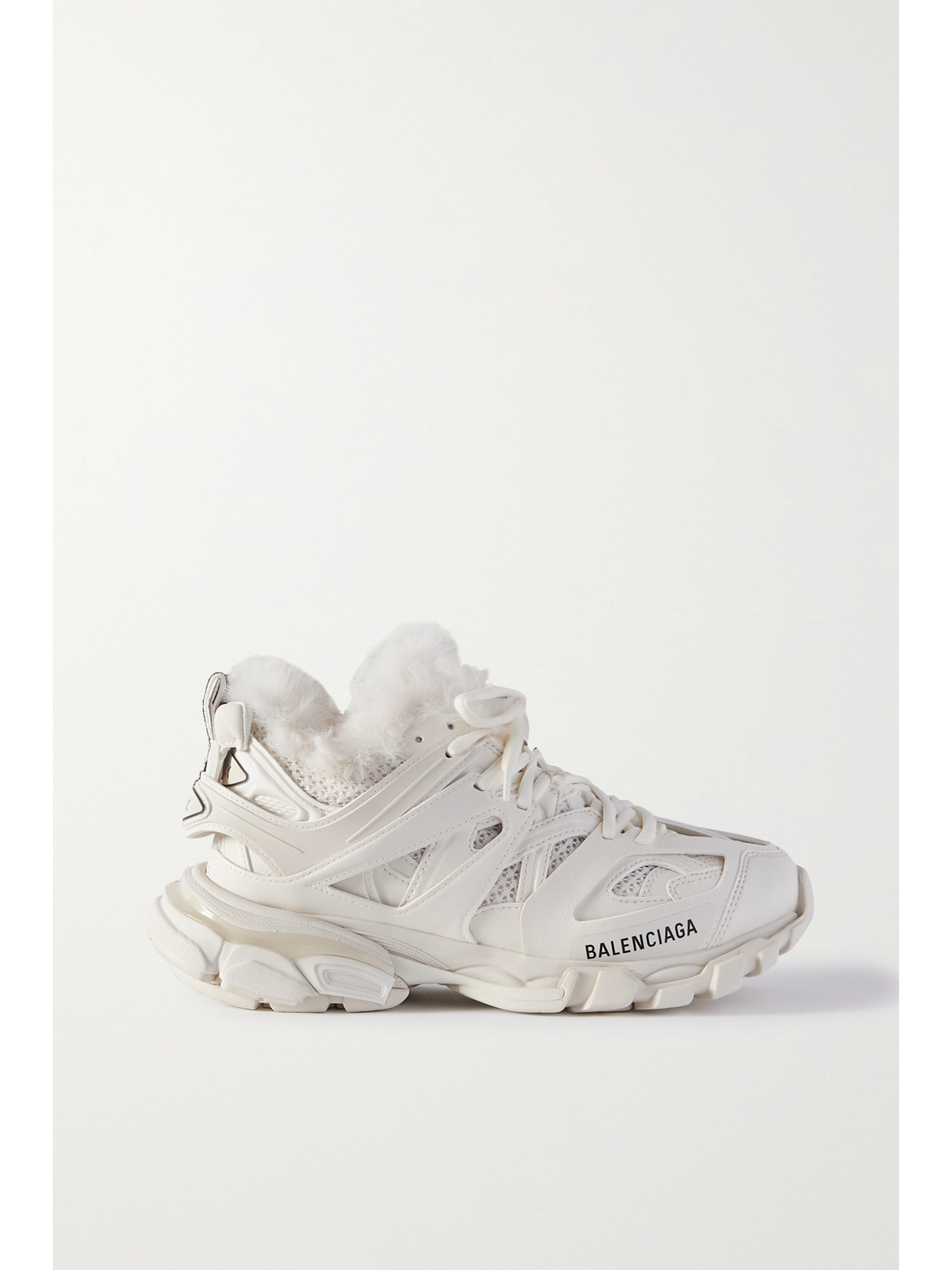 balenciaga triple s faux fur lined sneakers