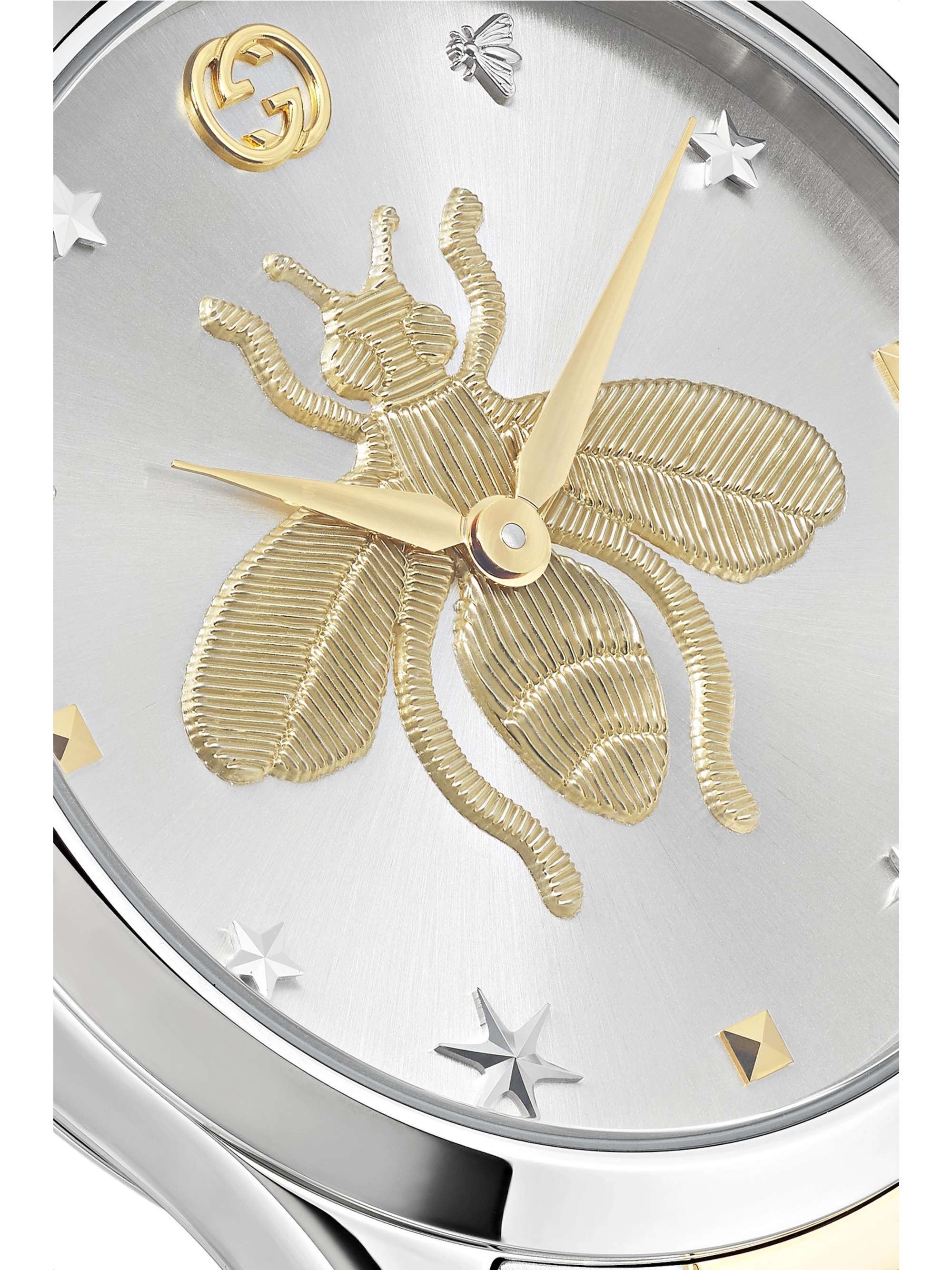 GUCCI Montre en acier inoxydable et plaqué PVD G-Timeless, 38 mm