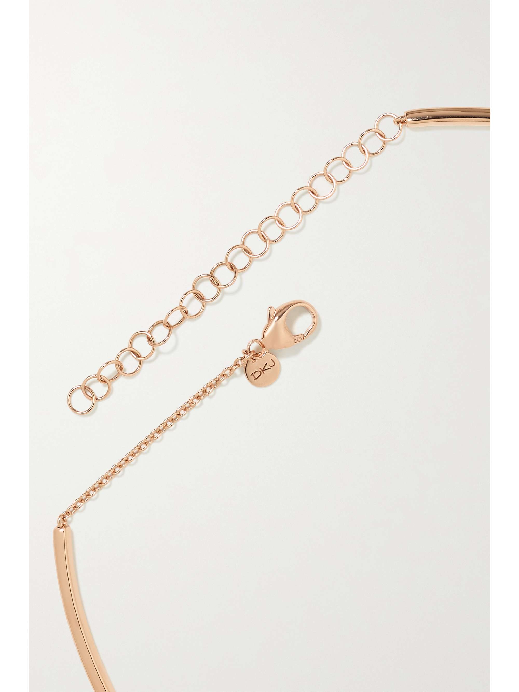 DIANE KORDAS 18-karat rose gold, sapphire and tsavorite choker