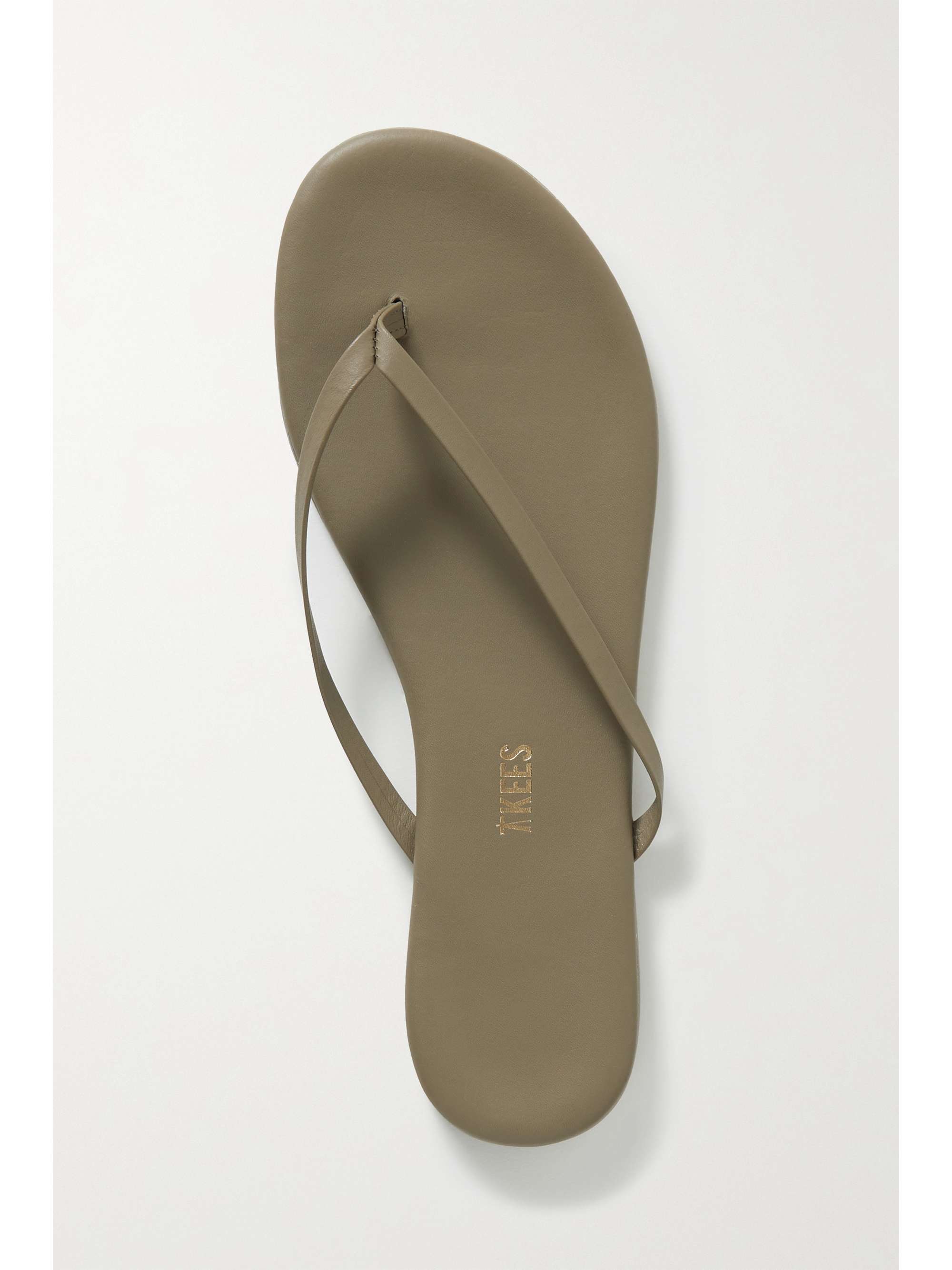 TKEES Solids leather flip flops