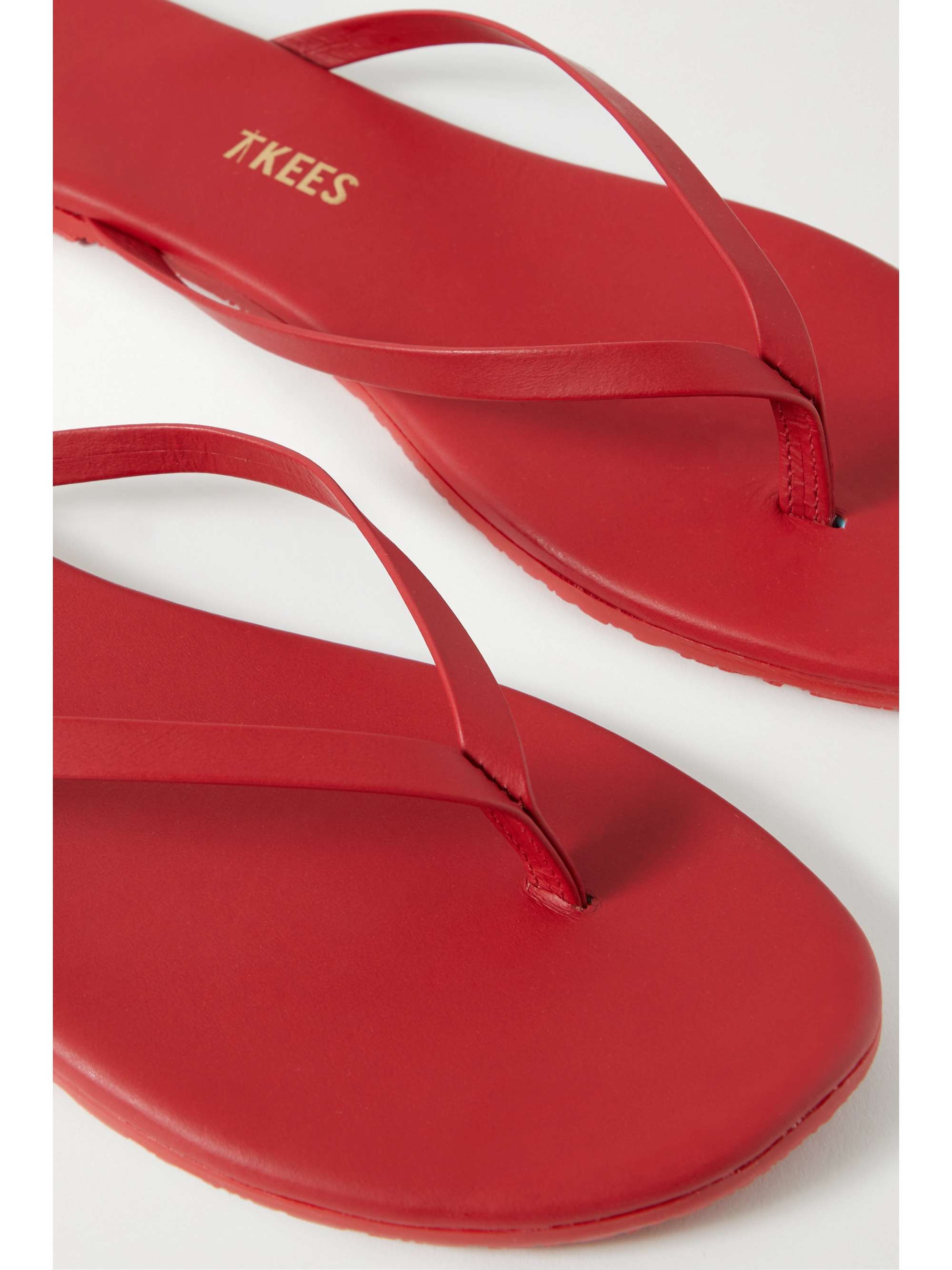 TKEES Solids leather flip flops