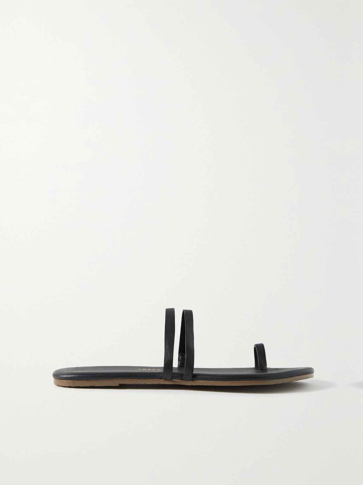 TKEES Leah Leather Sandals - Black