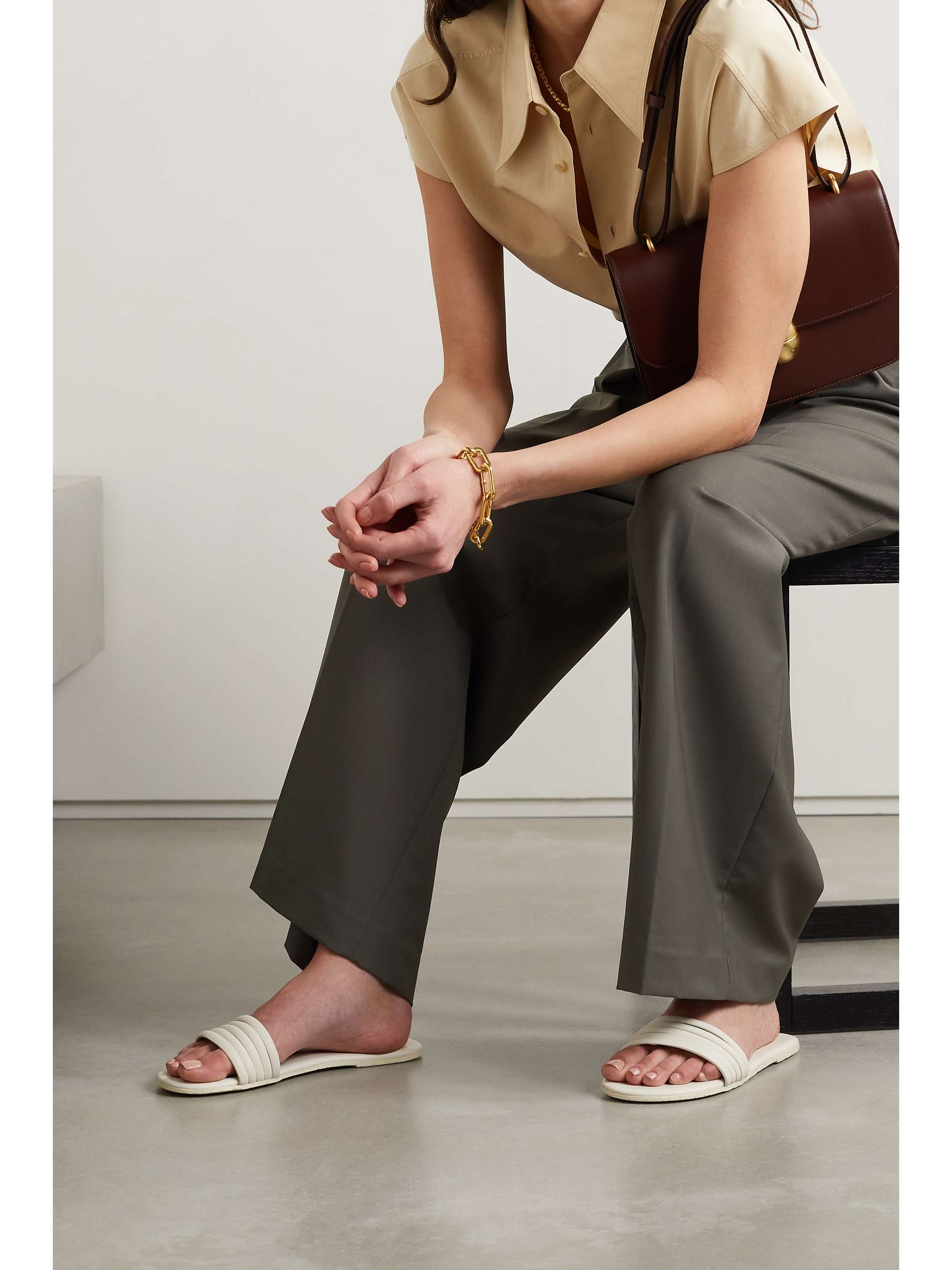 TKEES Serena leather slides