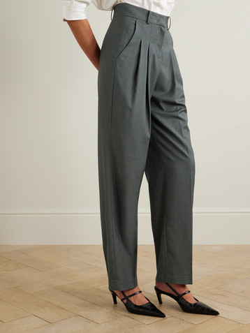 The Frankie Shop Gelso pleated TENCEL-blend straight-leg pants