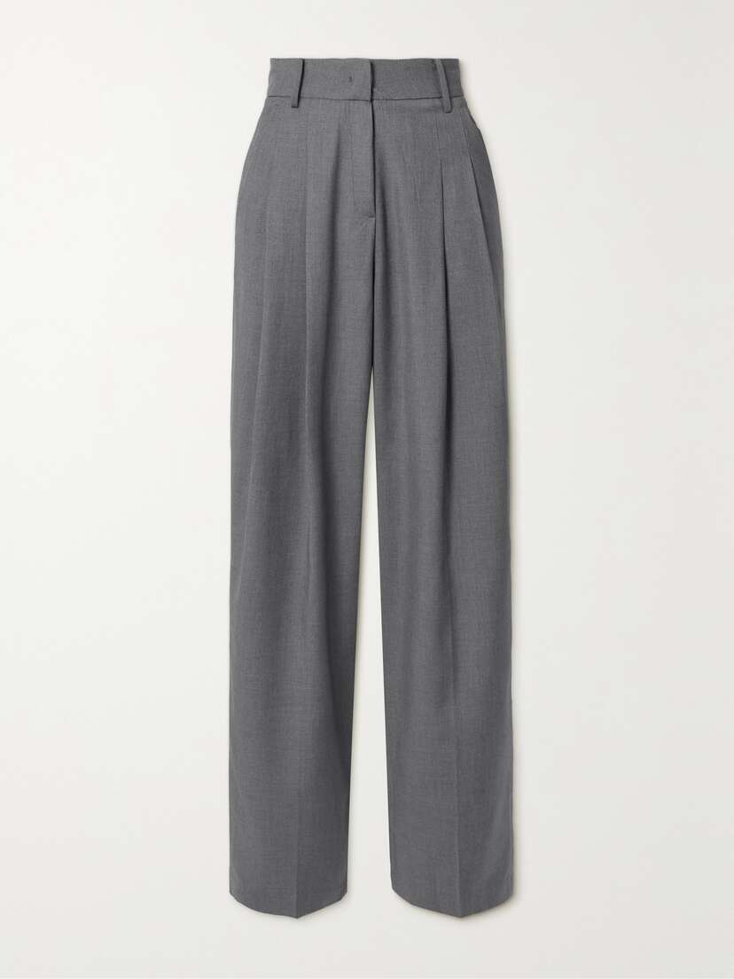 The Frankie Shop Gelso Pleated Tencel-blend Straight-leg Pants