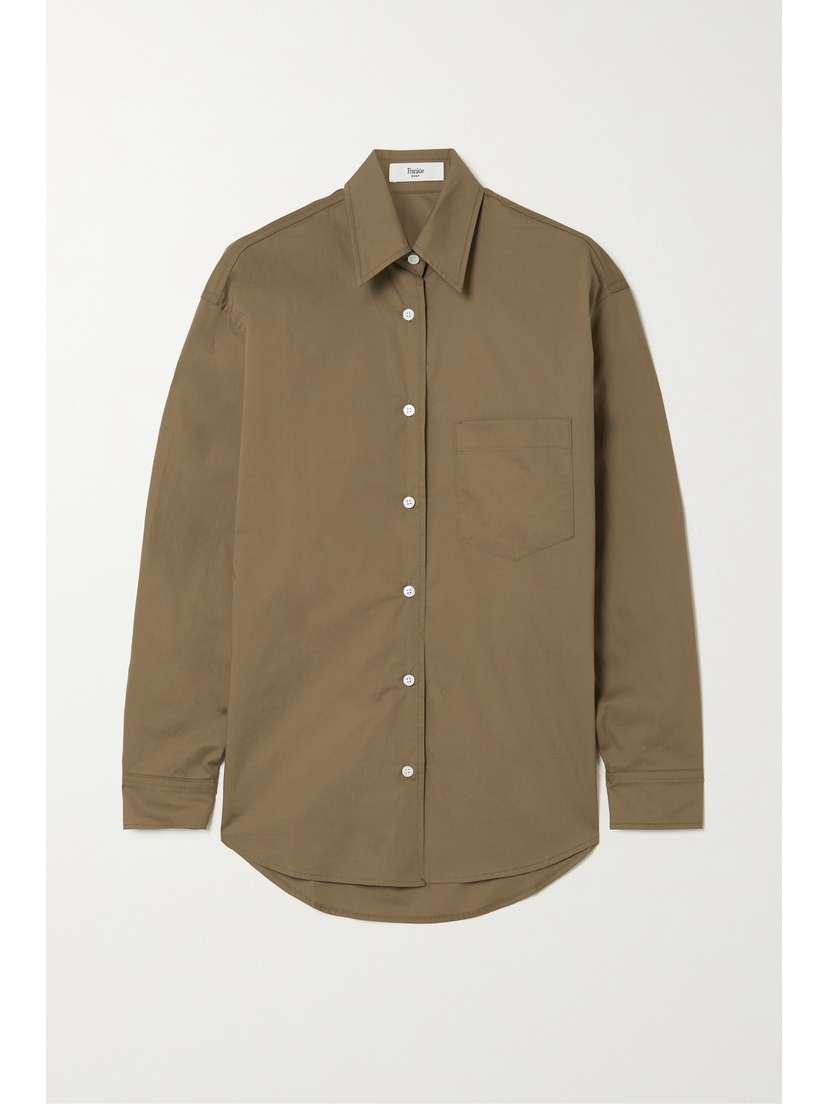 The Frankie Shop Everyday Cotton-poplin Shirt