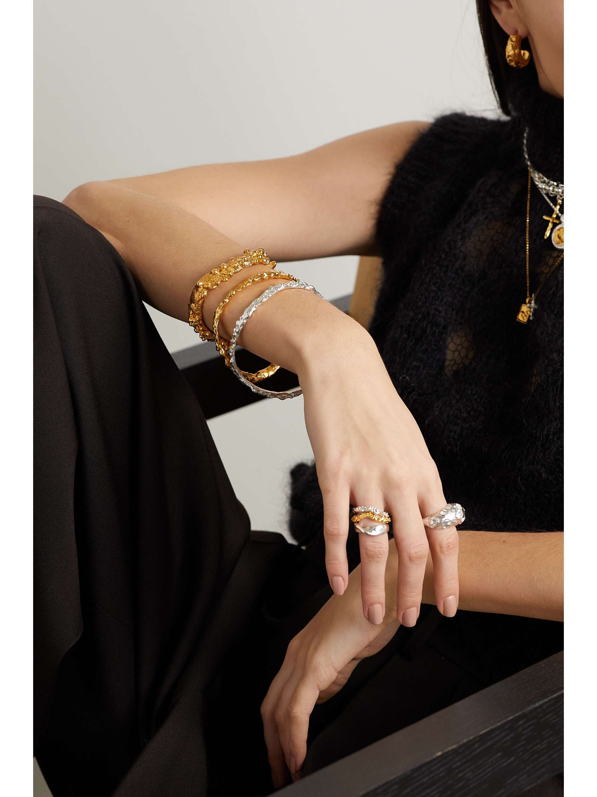 ALIGHIERI The Inferno Unlocked gold-plated bangle