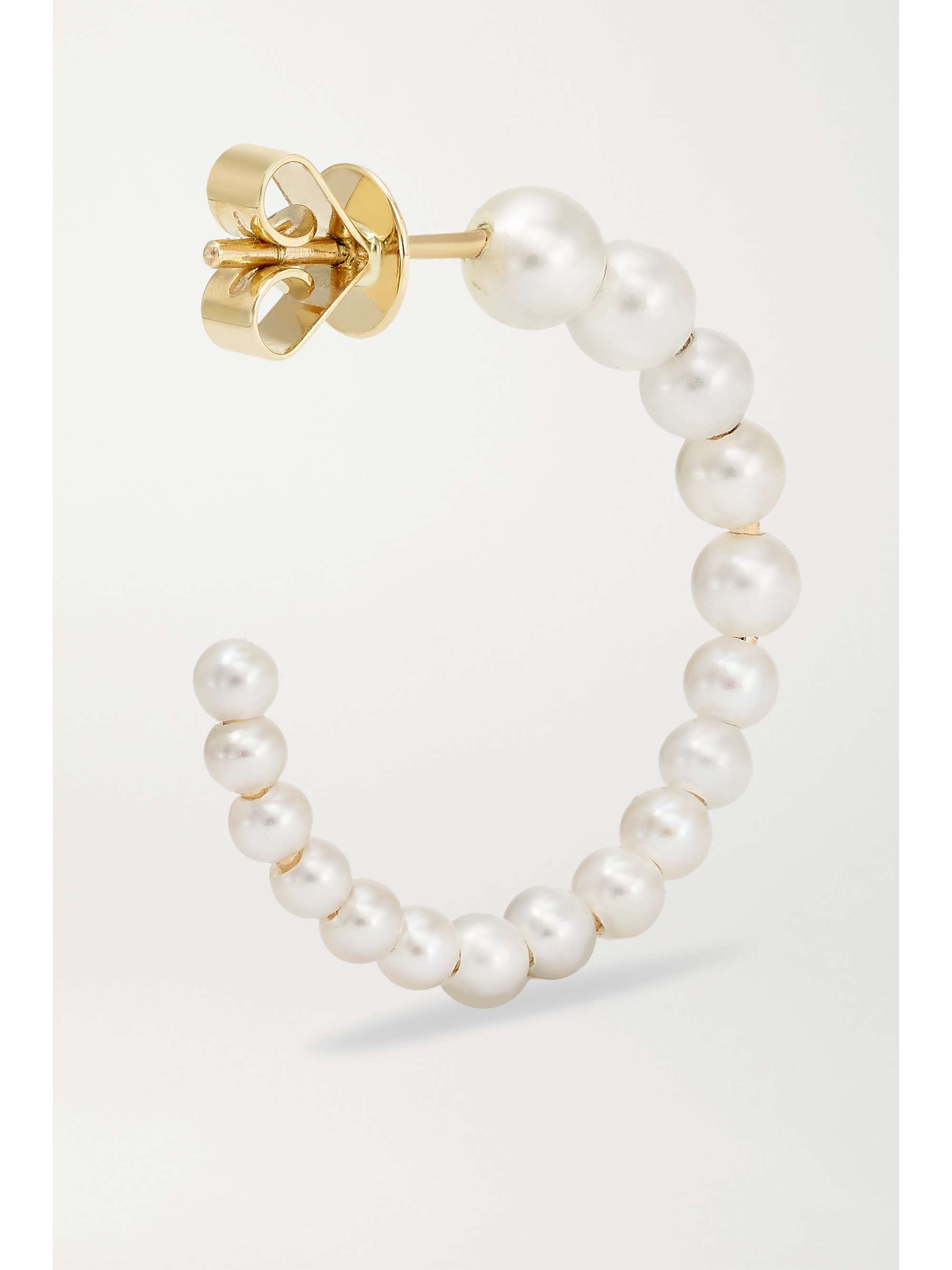 SOPHIE BILLE BRAHE Boucle Marco 14K 黄金珍珠耳环