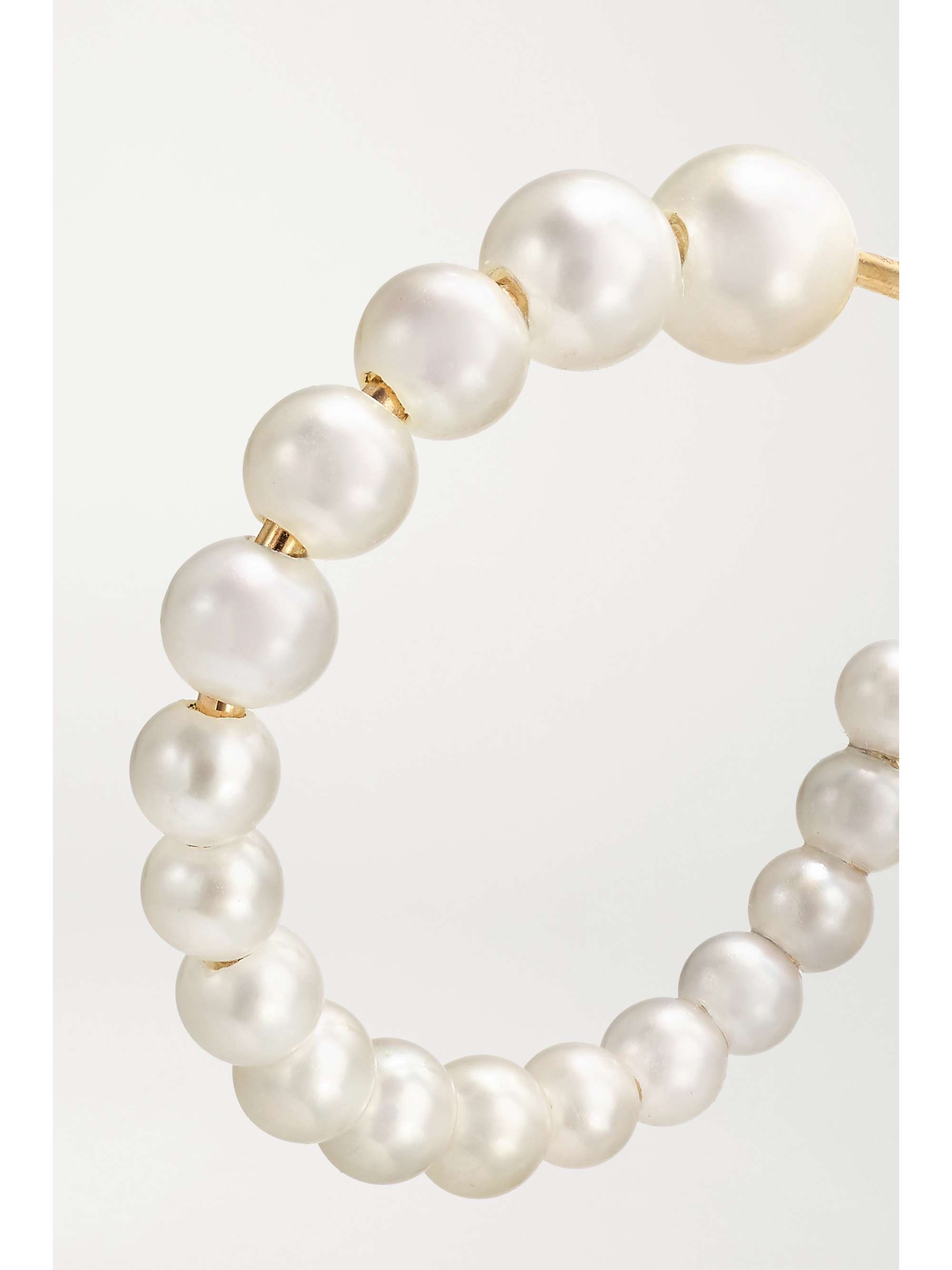 SOPHIE BILLE BRAHE Boucle Marco 14K 黄金珍珠耳环