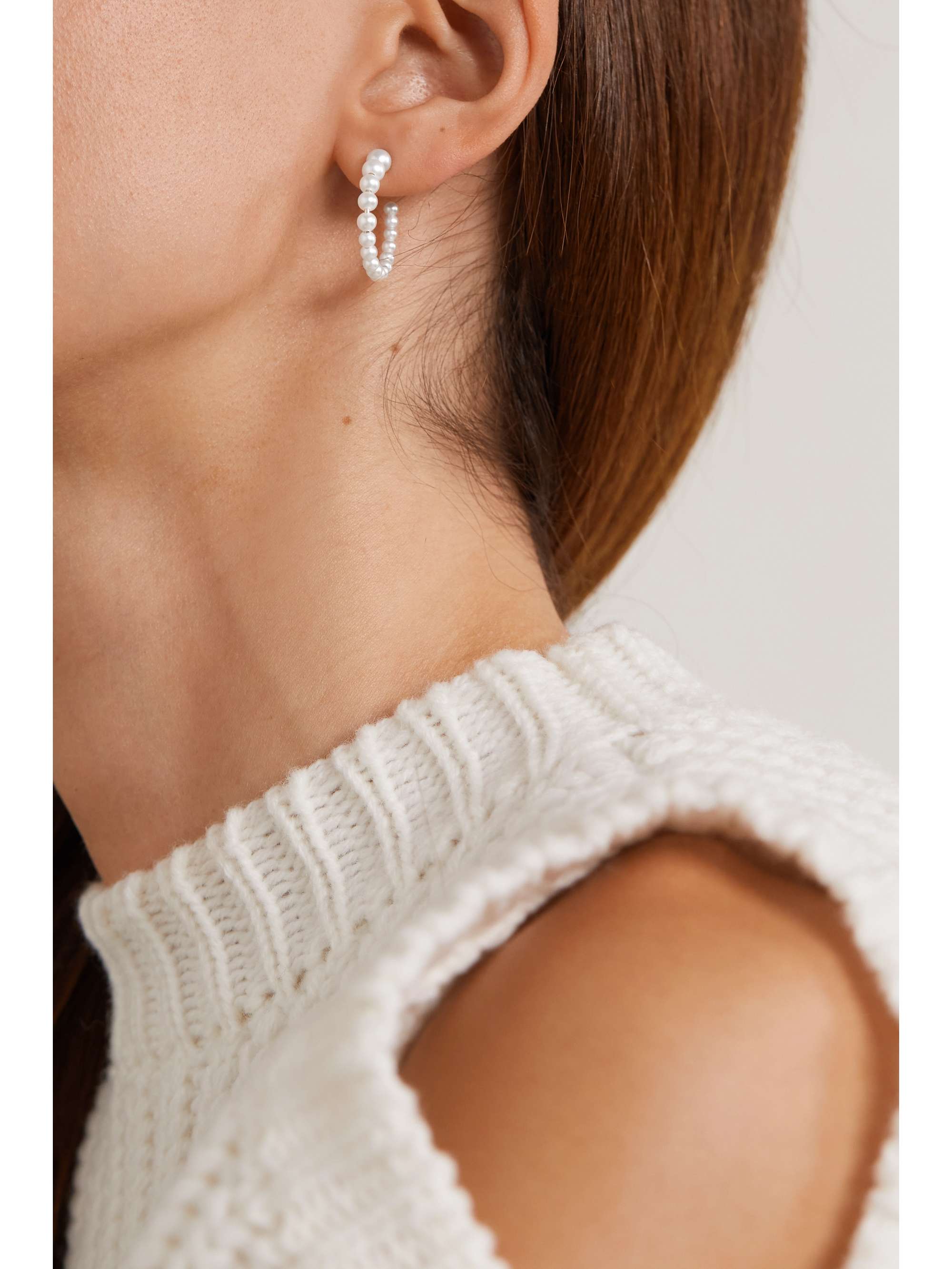 SOPHIE BILLE BRAHE Boucle Marco 14K 黄金珍珠耳环