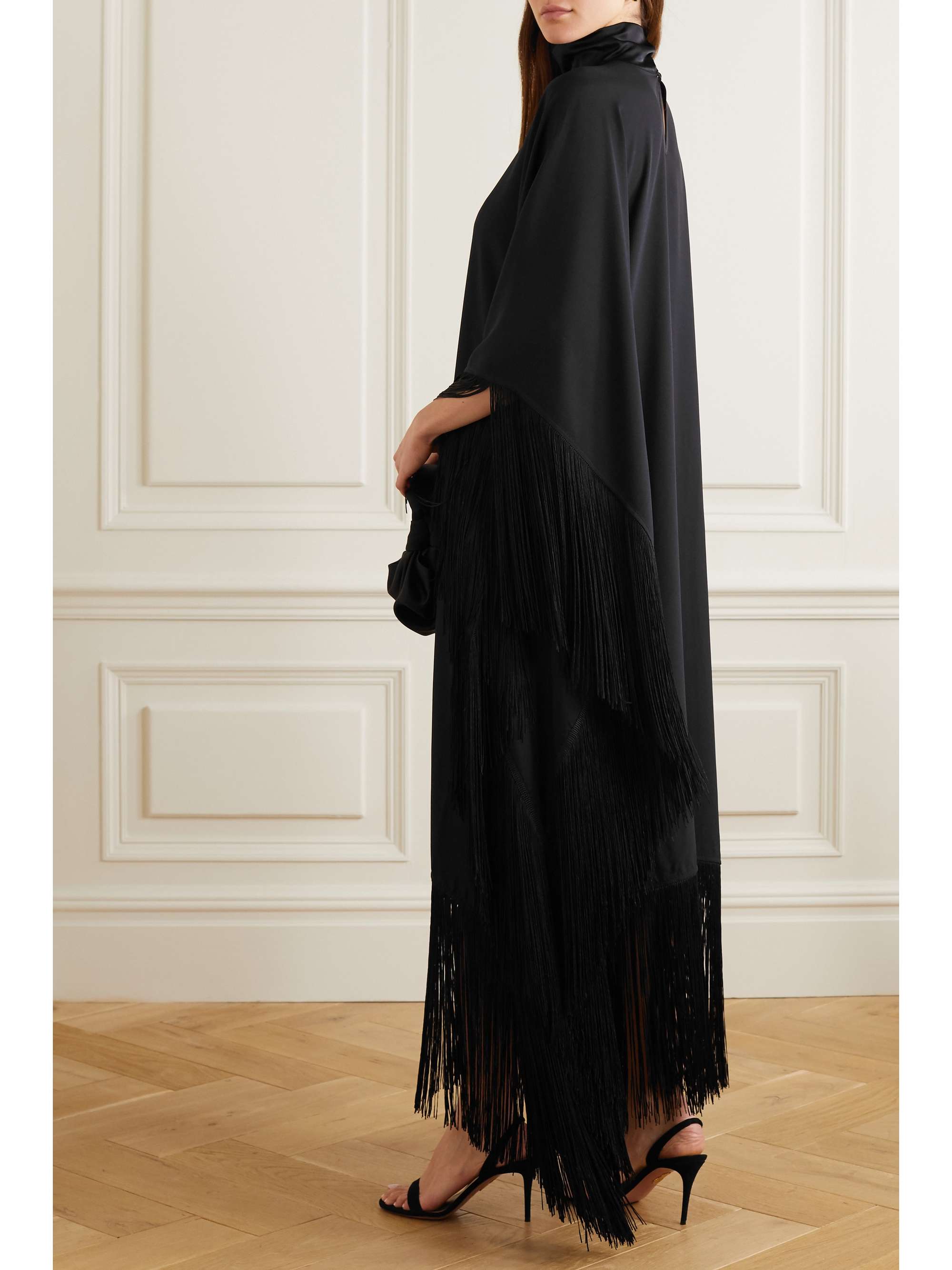 TALLER MARMO + NET SUSTAIN Mrs. Ross fringed crepe kaftan