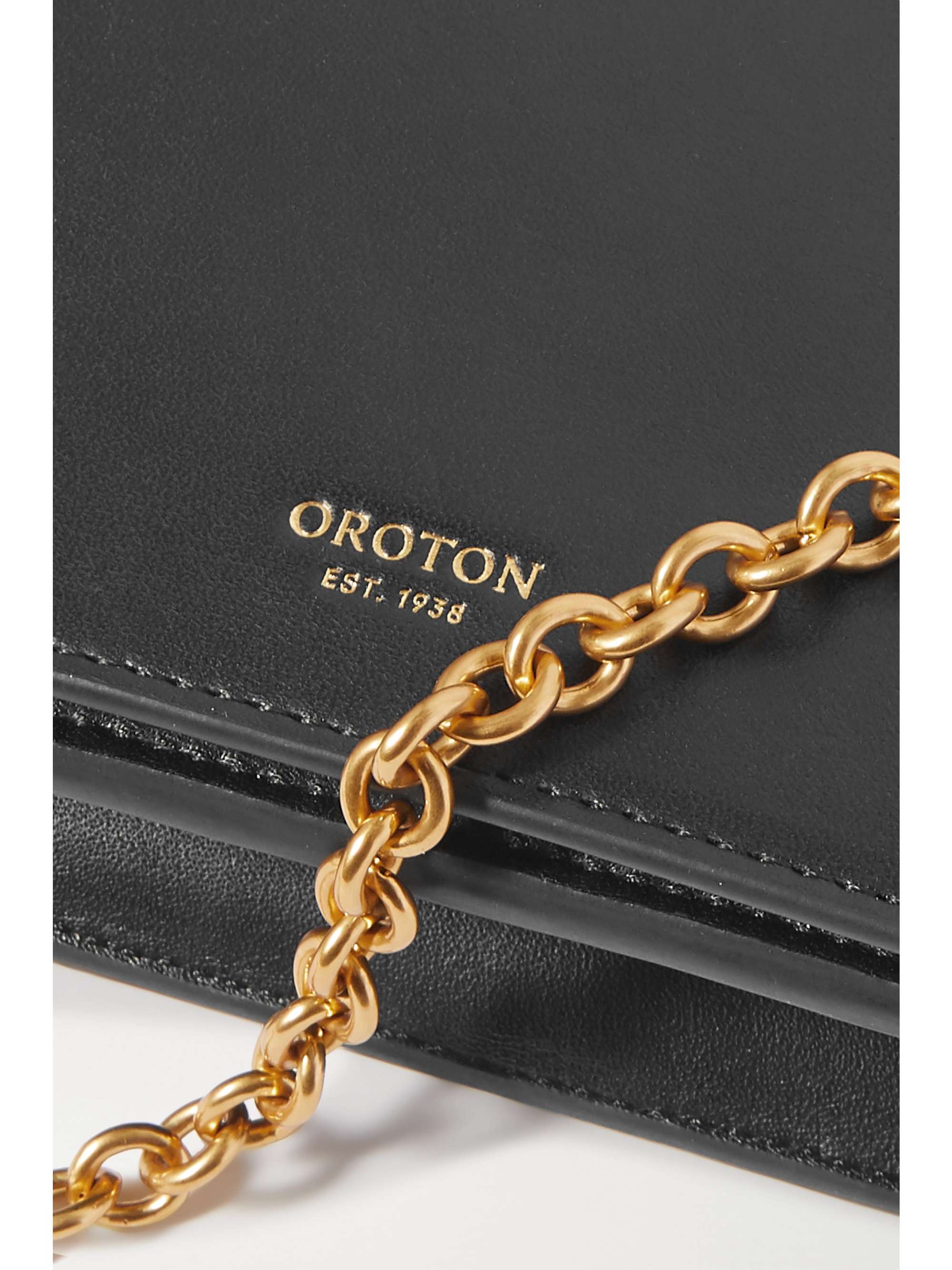 OROTON Hazel leather shoulder bag NETAPORTER