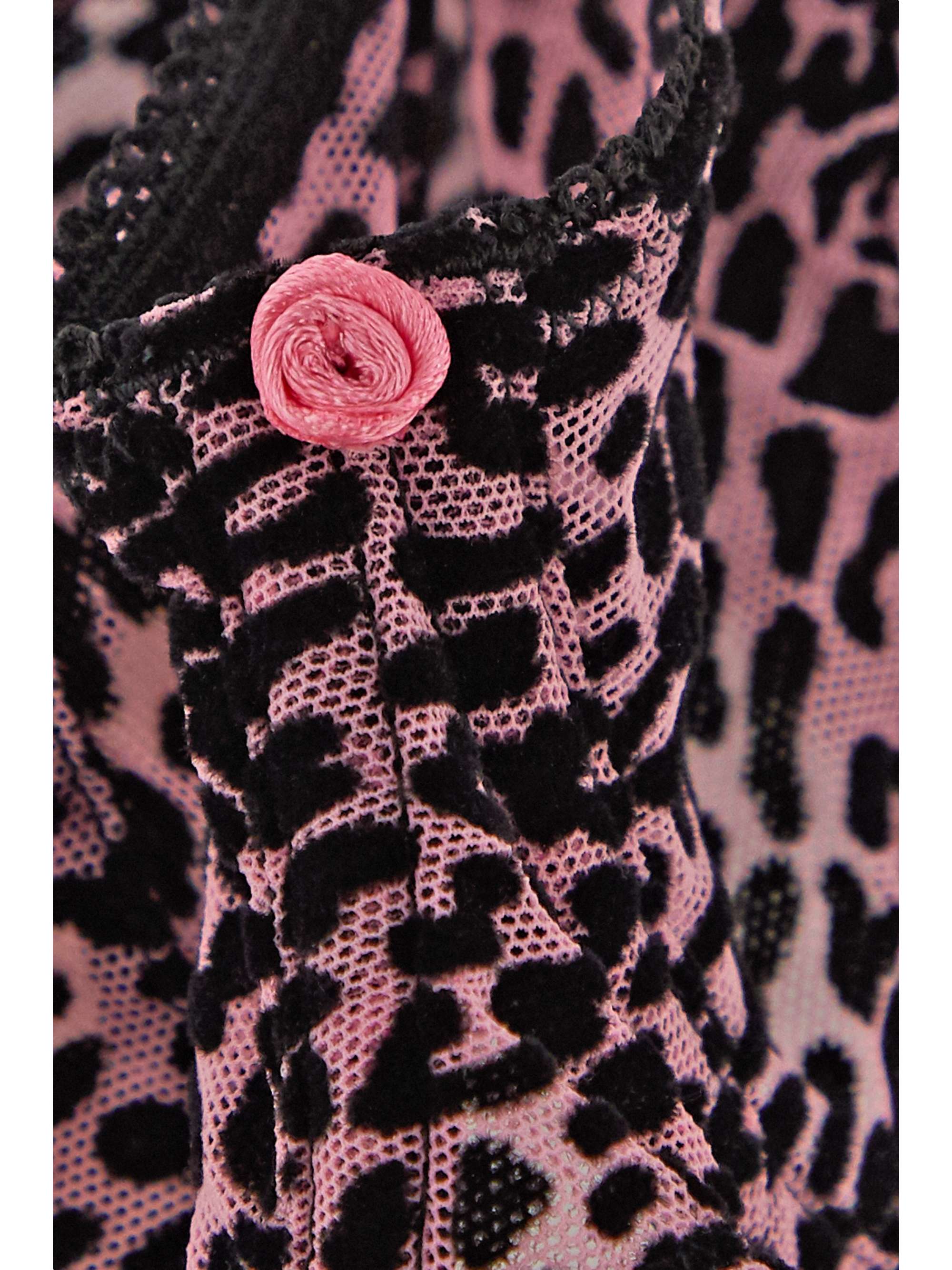MORGAN LANE + Atlanta de Cadenet Taylor Jessie Jo flocked stretch-tulle underwired bra