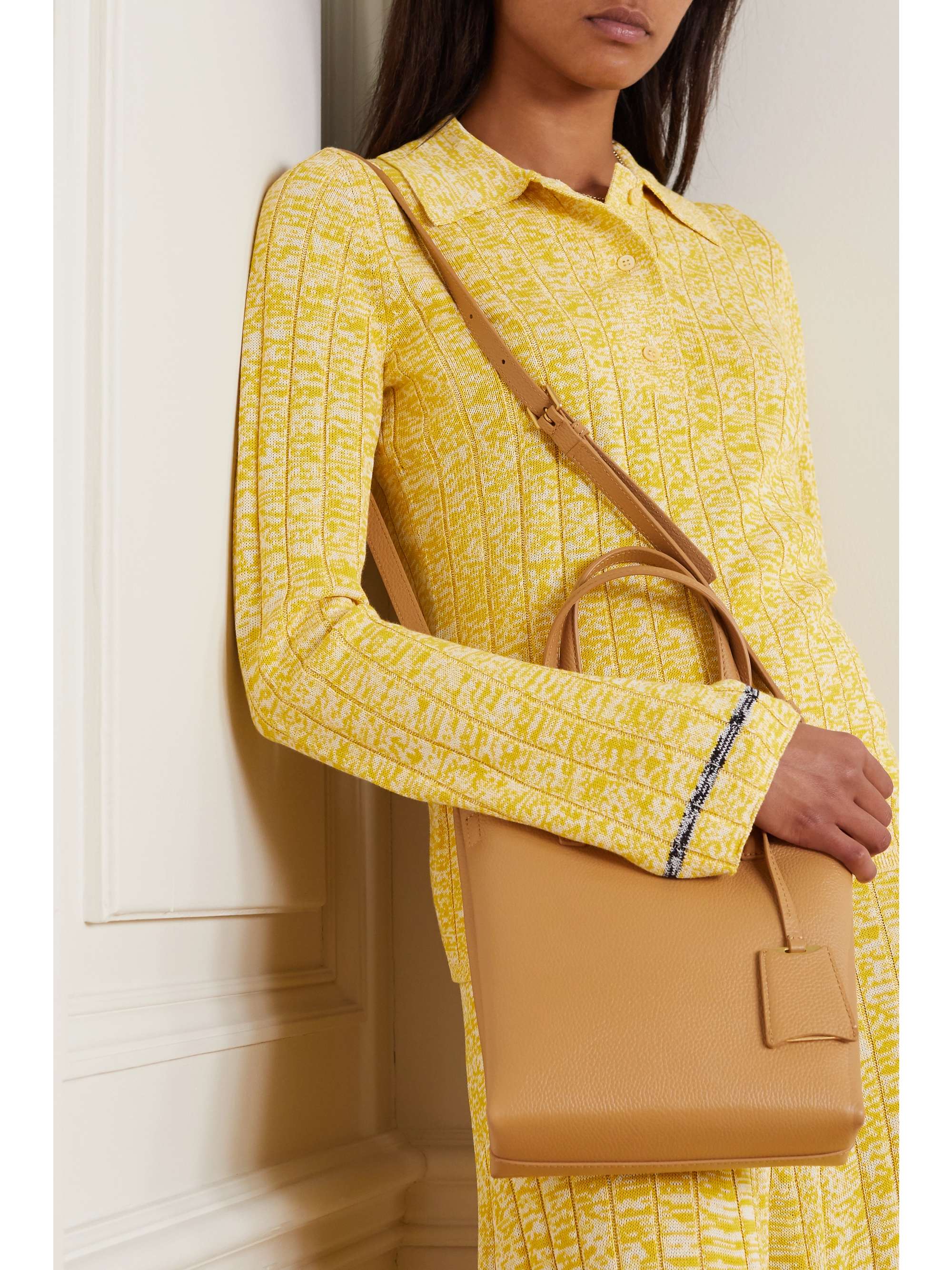 OROTON Anouk small textured-leather tote