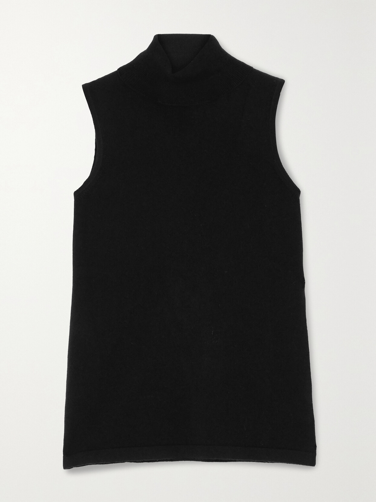 Arch4 Turtleneck Cashmere Tank In Black