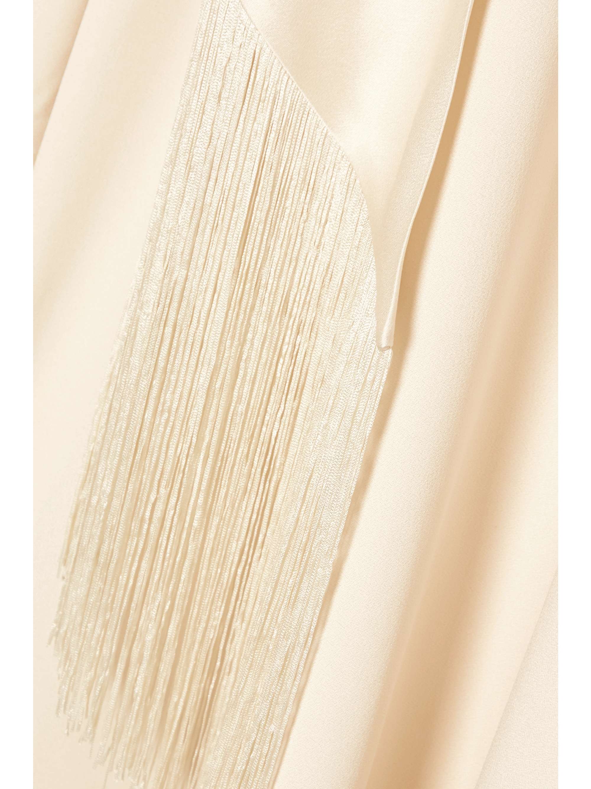 TALLER MARMO + NET SUSTAIN Mrs. Ross fringed crepe kaftan