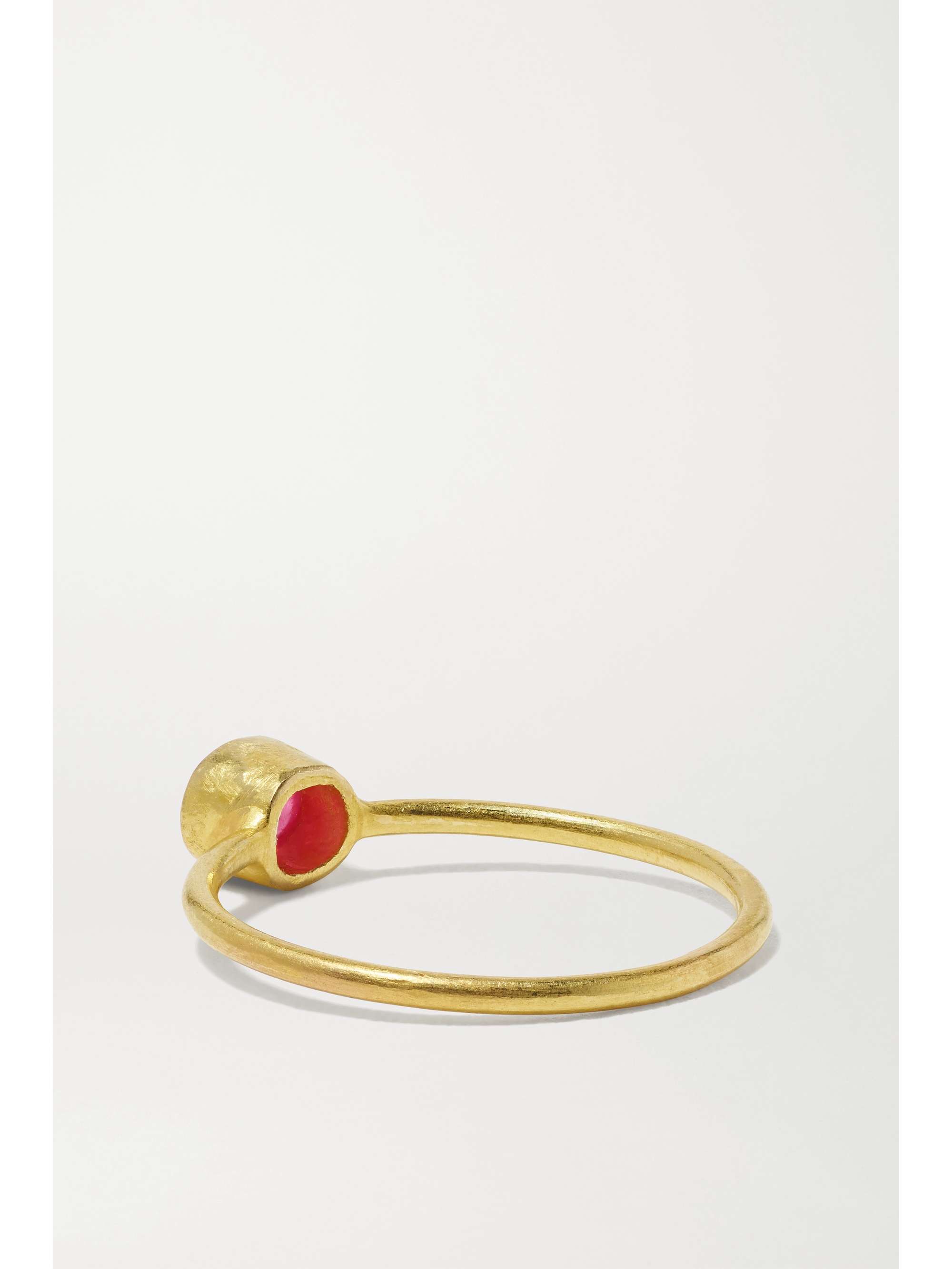 PIPPA SMALL + NET SUSTAIN Ring aus 18 Karat Gold mit Spinell