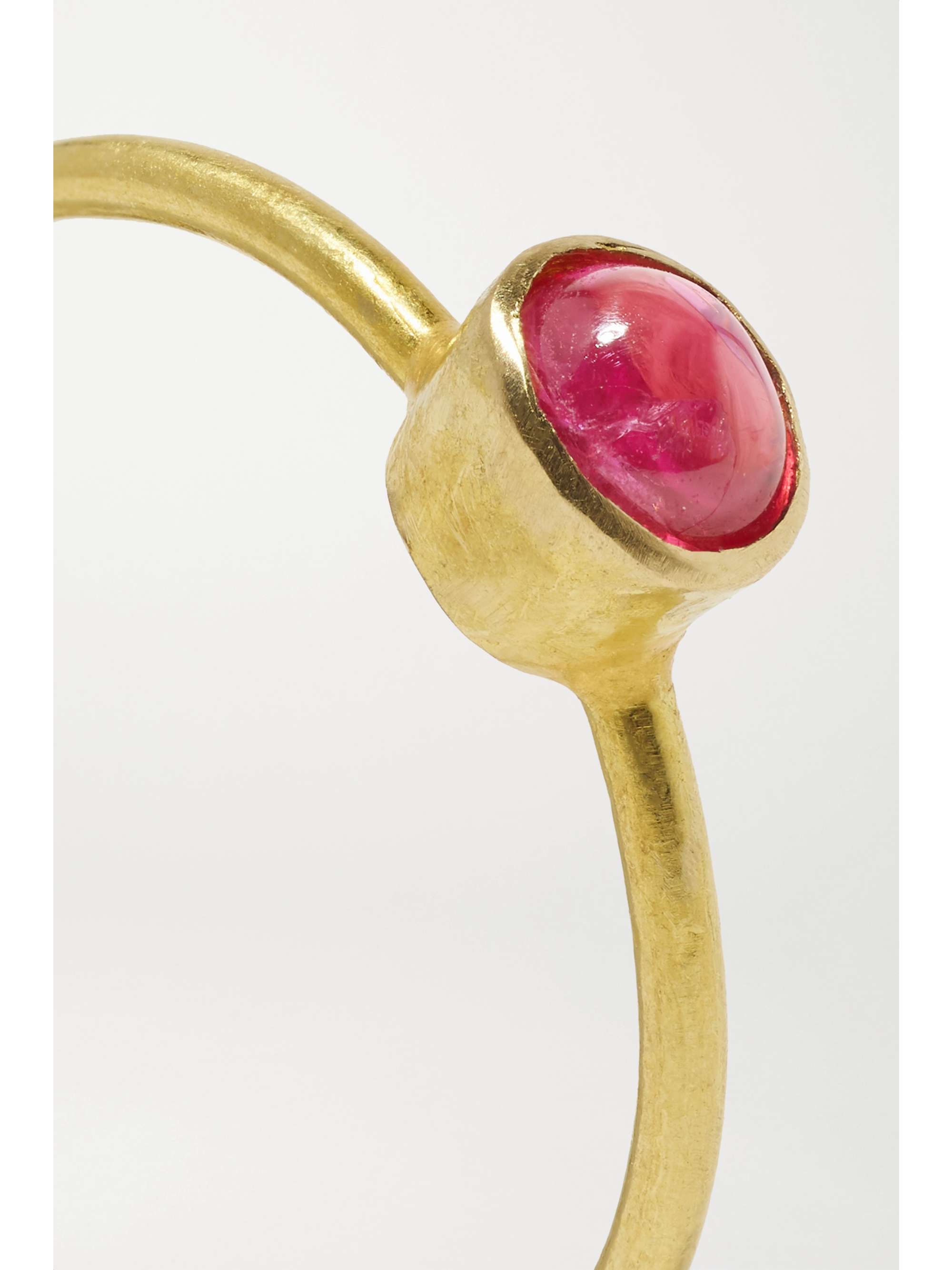 PIPPA SMALL + NET SUSTAIN Ring aus 18 Karat Gold mit Spinell