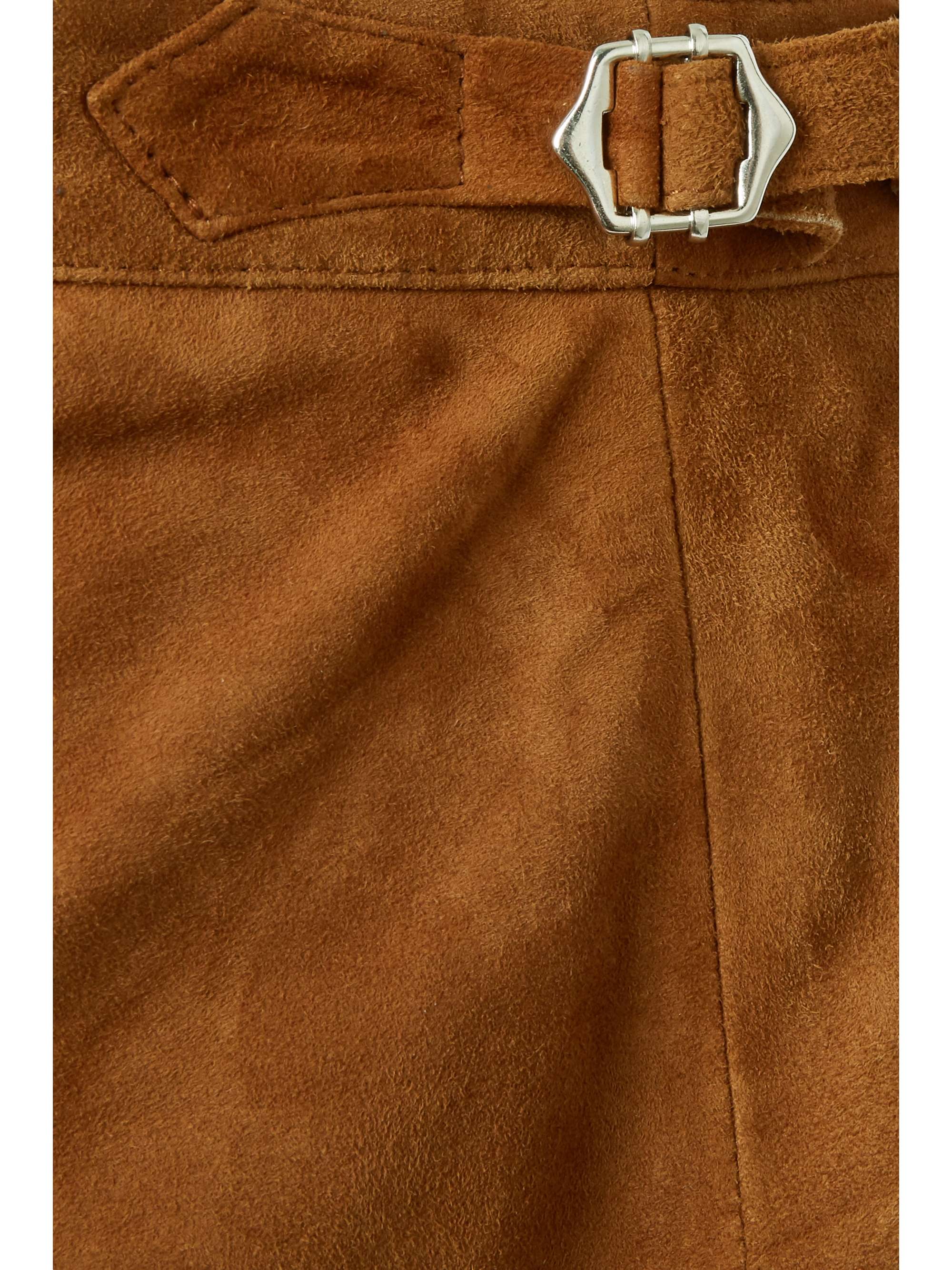 OFFICINE GÉNÉRALE Flora suede skirt