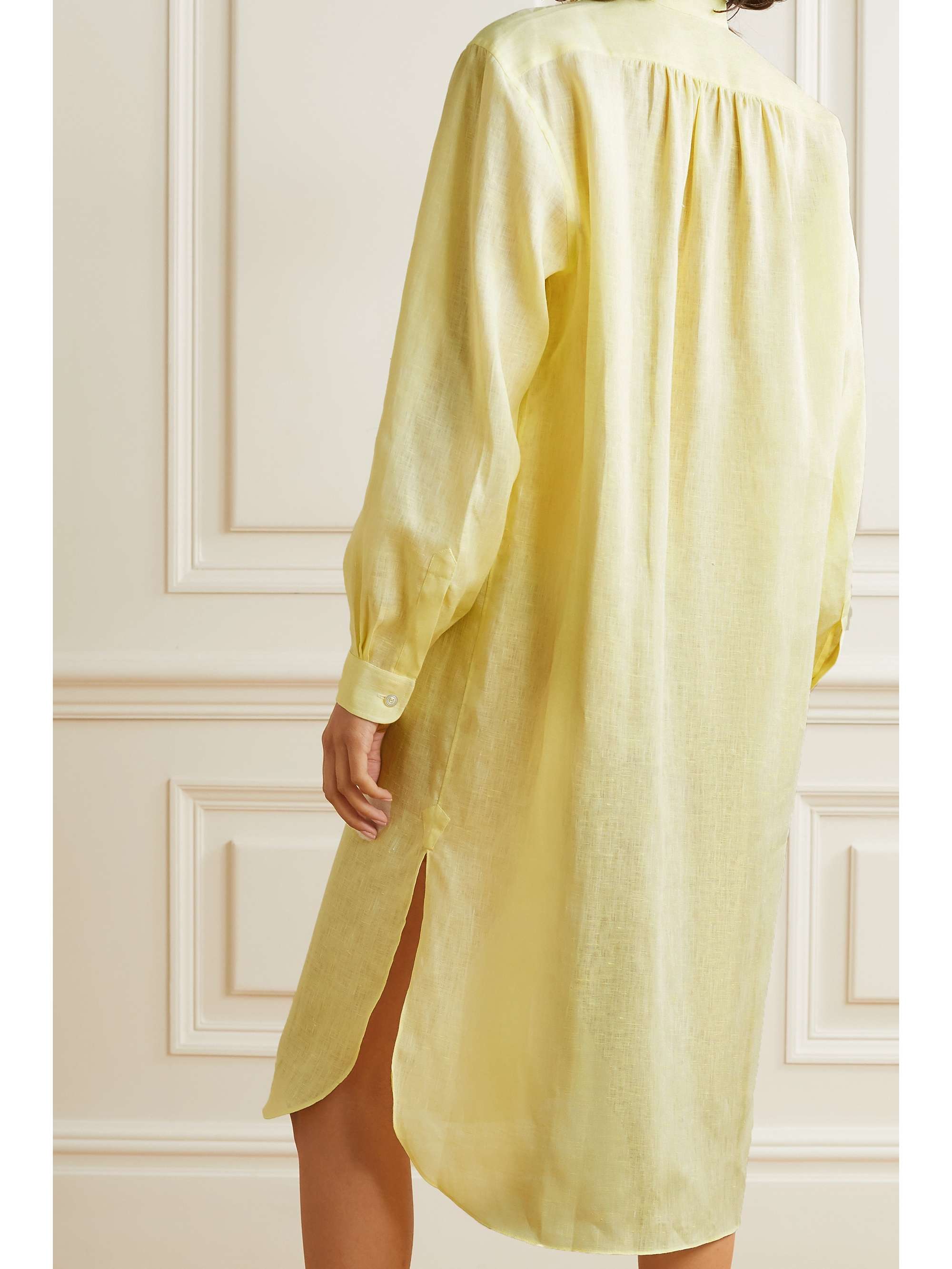 CHARVET Elysee oversized cotton-poplin nightdress