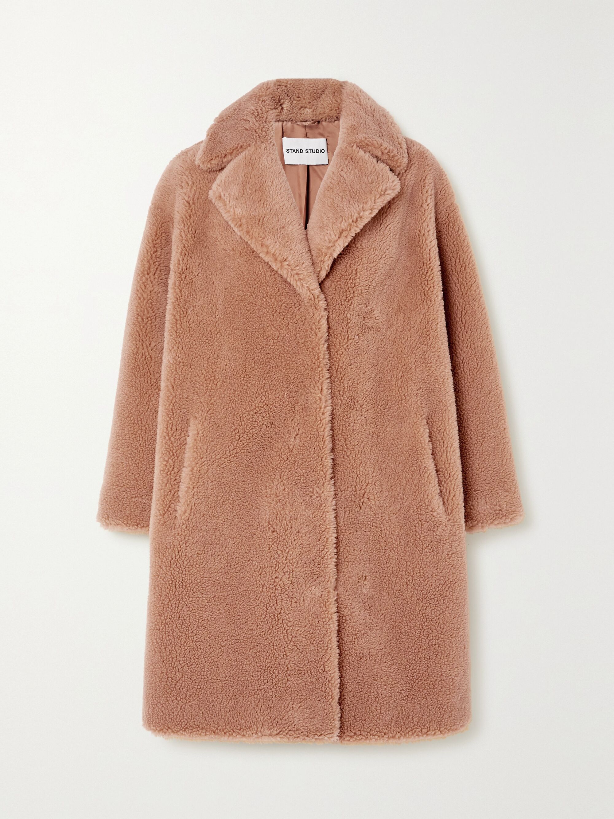 ★STAND STUDIO★ Camille Cocoon Coat Brown 61137906187000 61 Camille Cocoon coat - taupe | Gaudi Den Haag