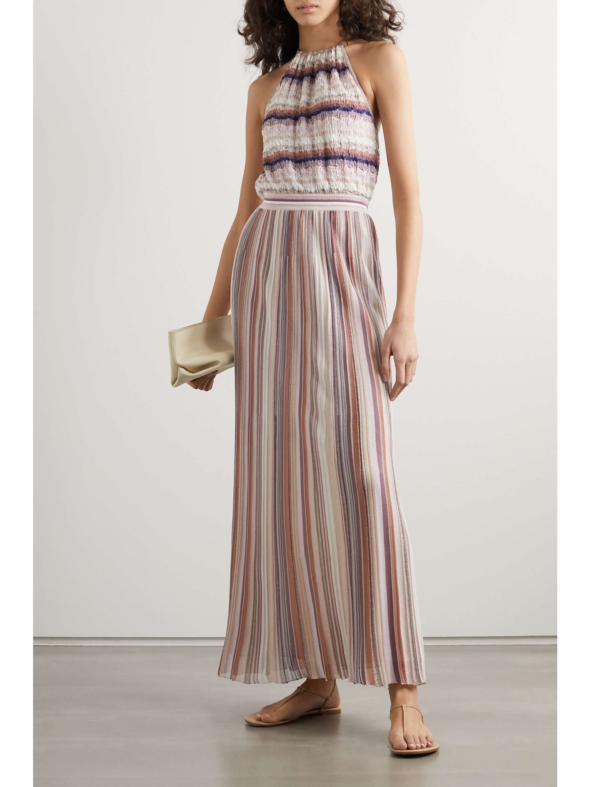 missoni metallic dress