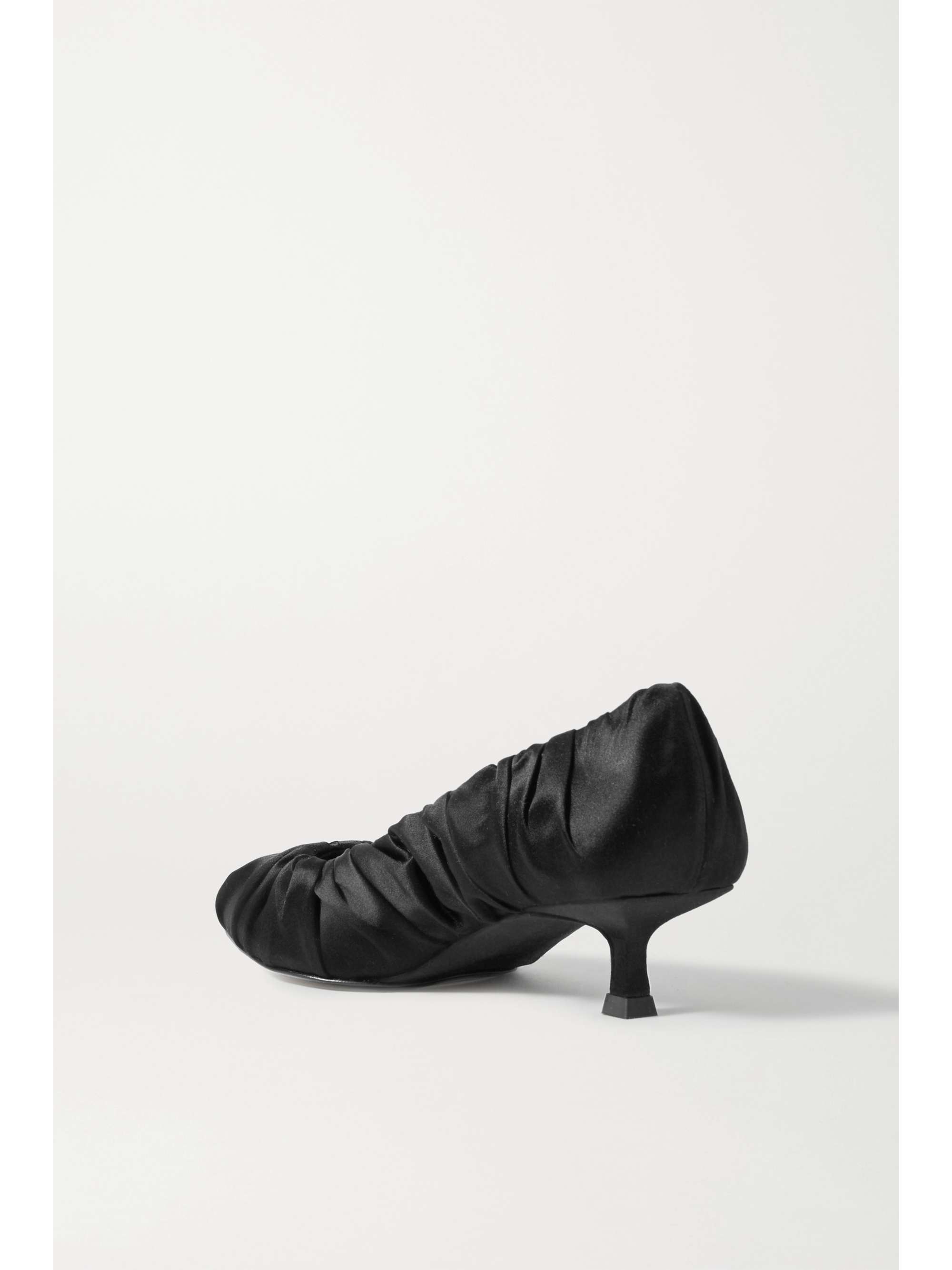 KHAITE Palermo gathered satin pumps