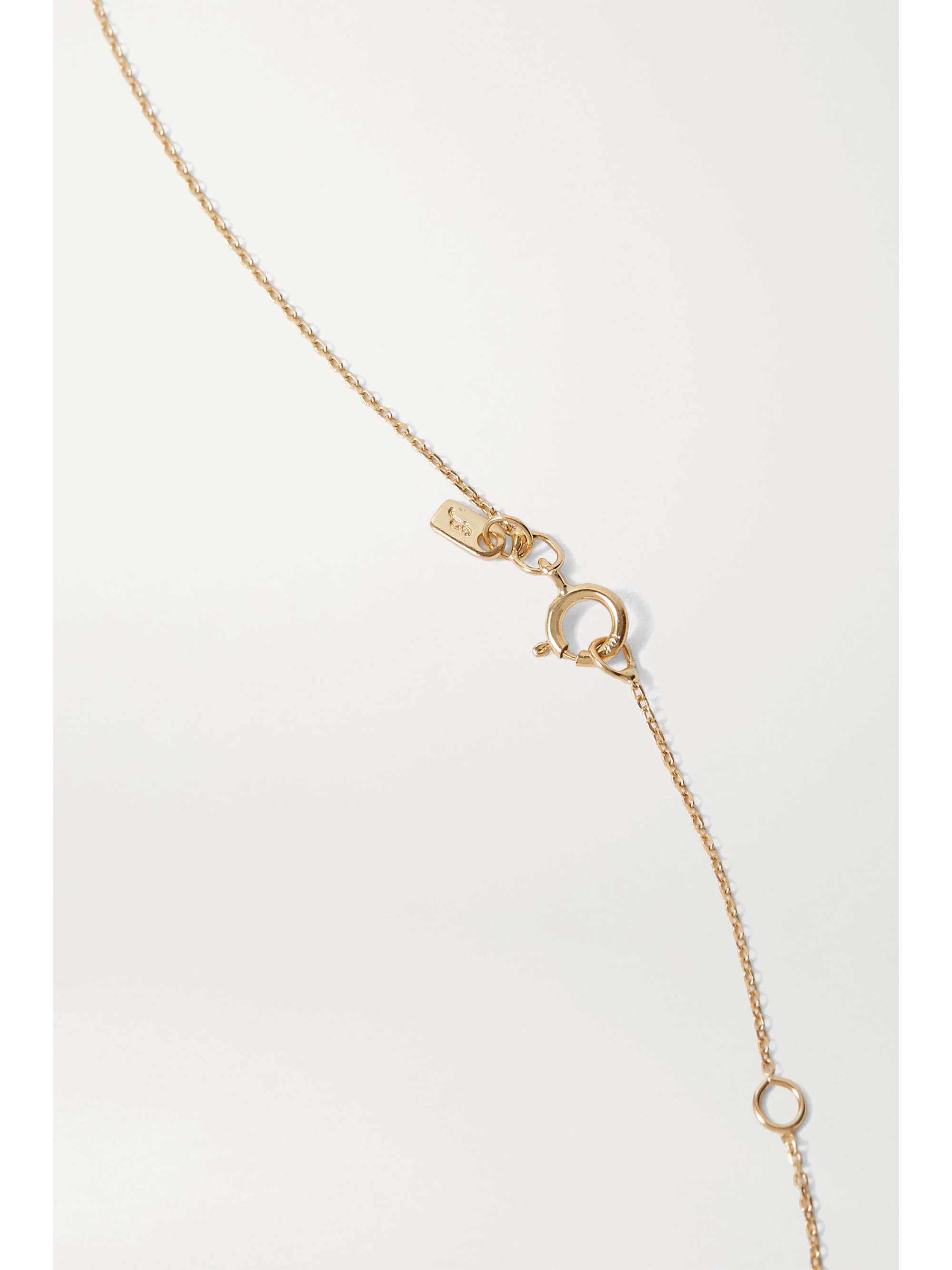 SARAH & SEBASTIAN Chroma 10-karat gold, diamond and opal necklace