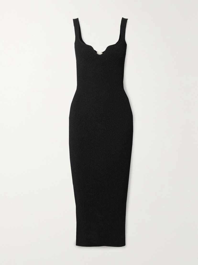 Khaite — Nina ribbed-knit midi dress