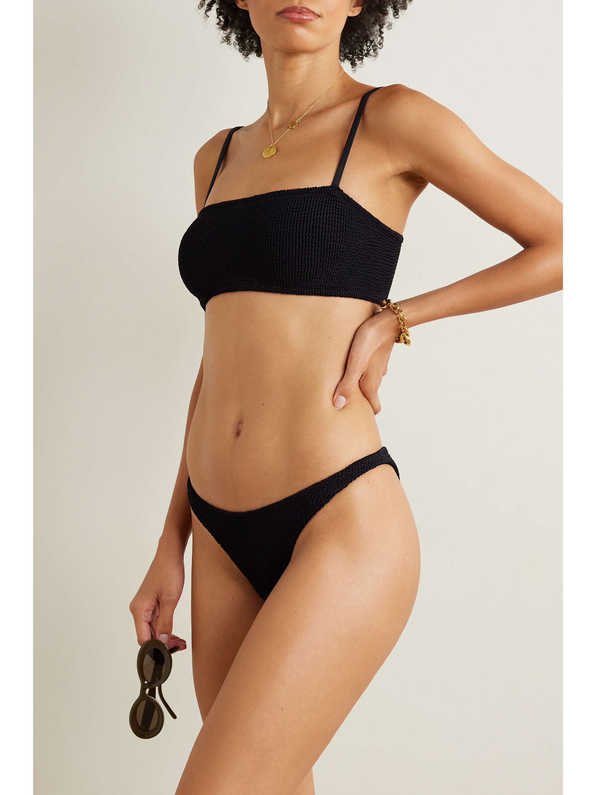 HUNZA G Gigi seersucker bikini