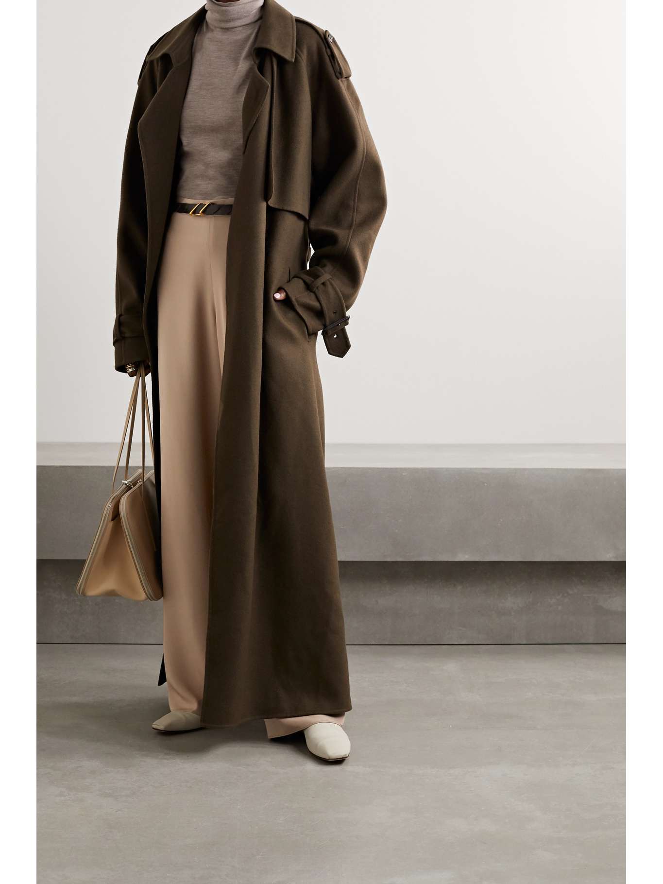 THE ROW Ole silksatin straightleg pants NETAPORTER