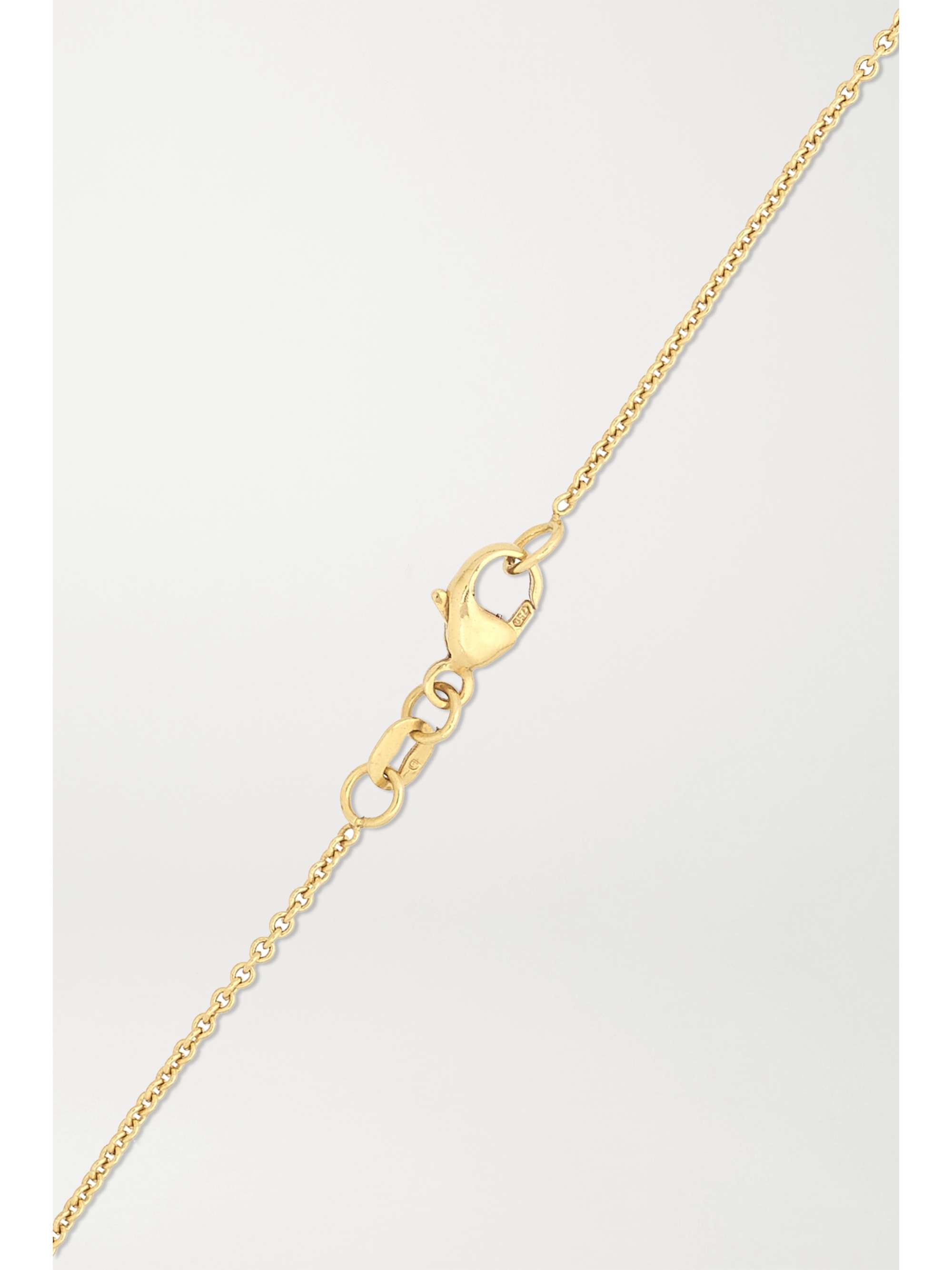 KIMBERLY MCDONALD + NET SUSTAIN 18-karat gold, opal and diamond necklace