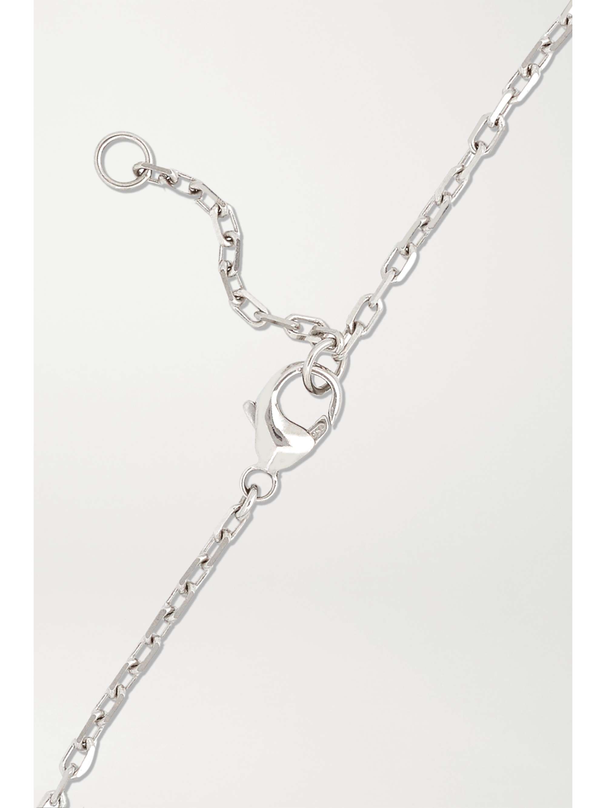 KIMBERLY MCDONALD 18-karat white gold diamond anklet