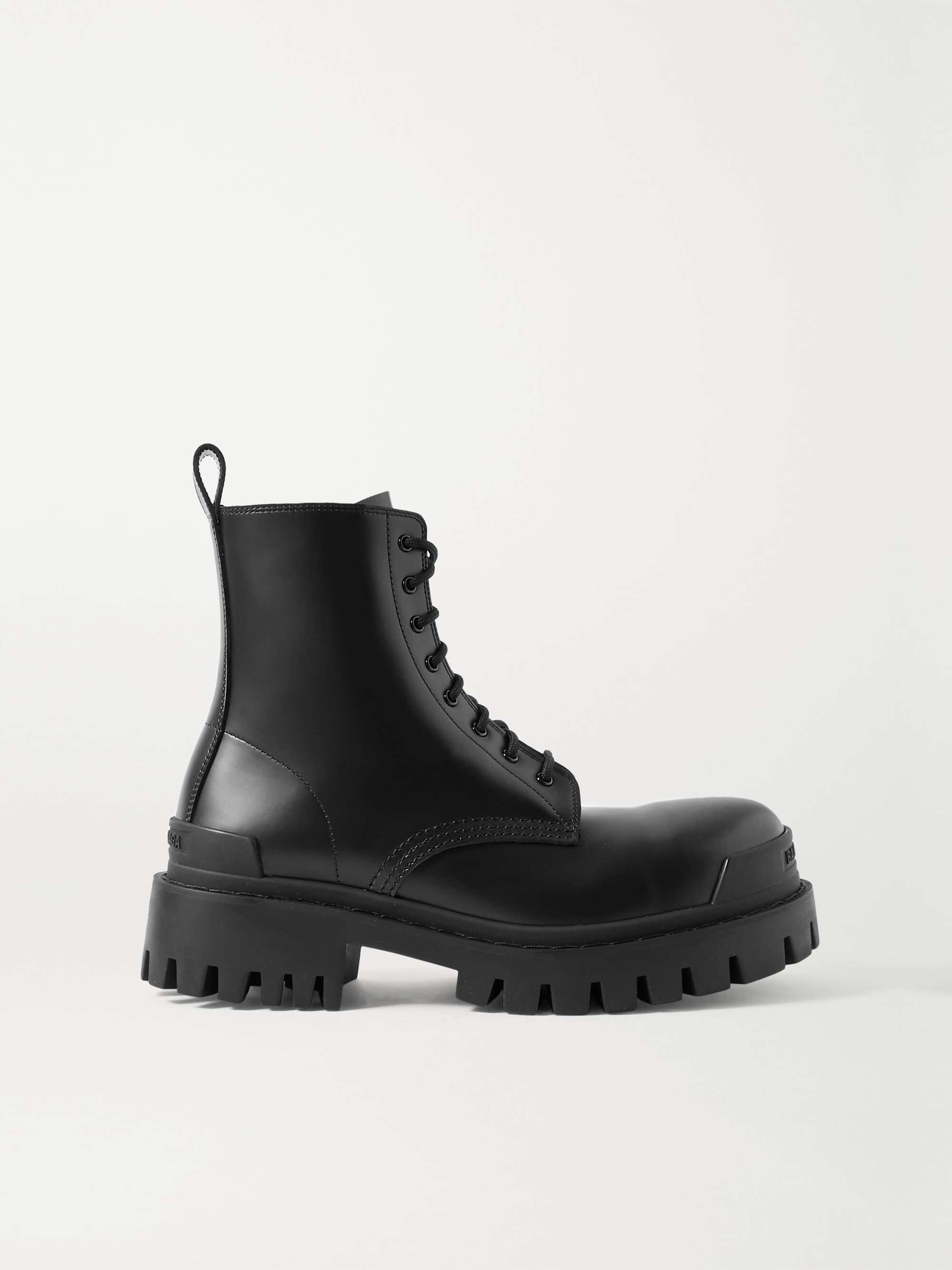 BALENCIAGA Strike matte-leather ankle boots | NET-A-PORTER