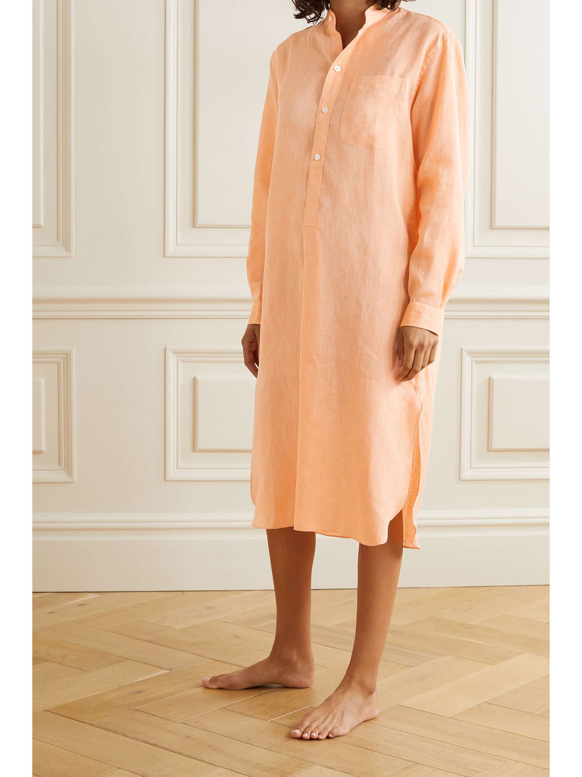 CHARVET Elysee oversized cotton-poplin nightdress