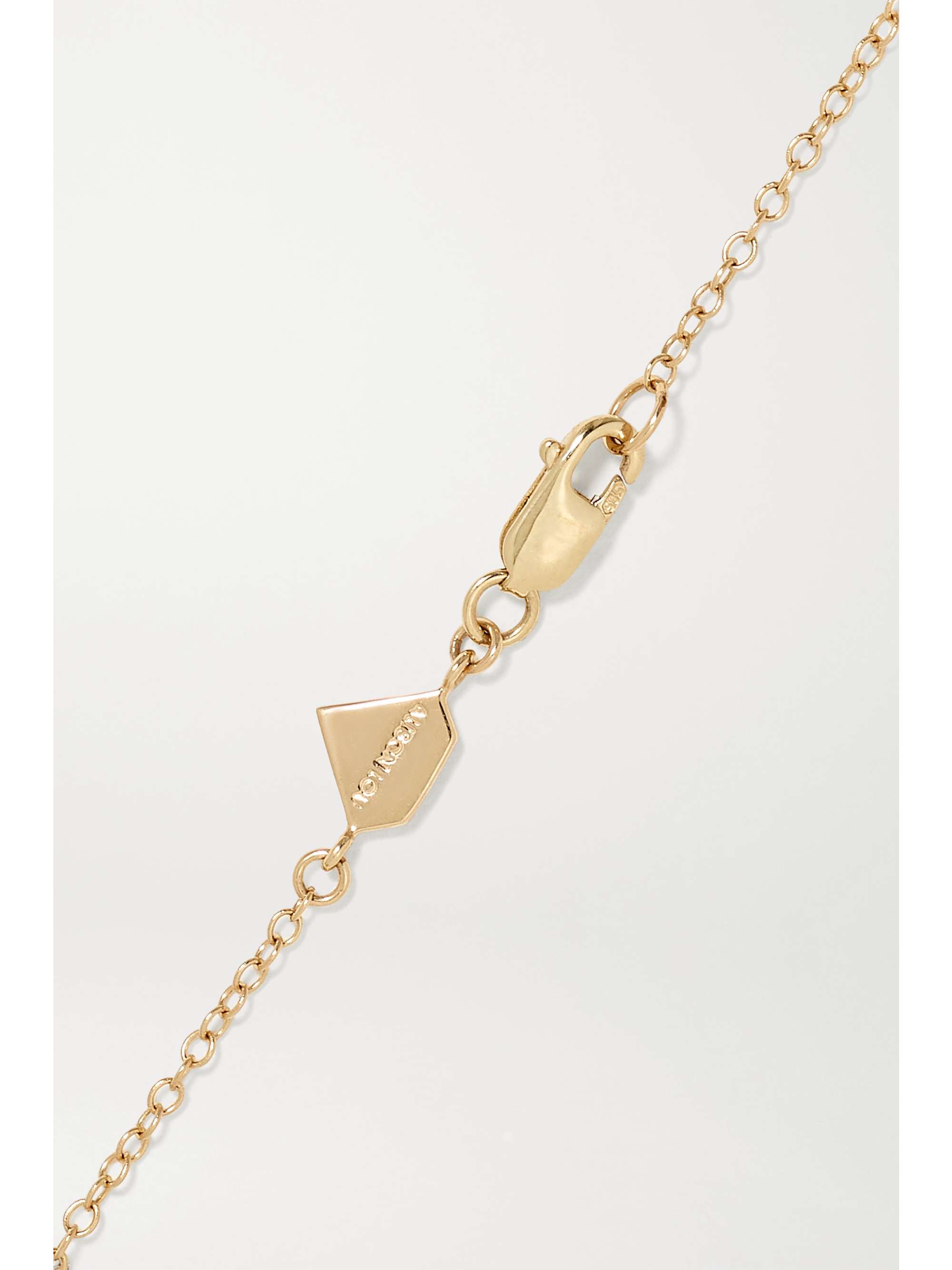 ALISON LOU Mama 14-karat gold diamond bracelet