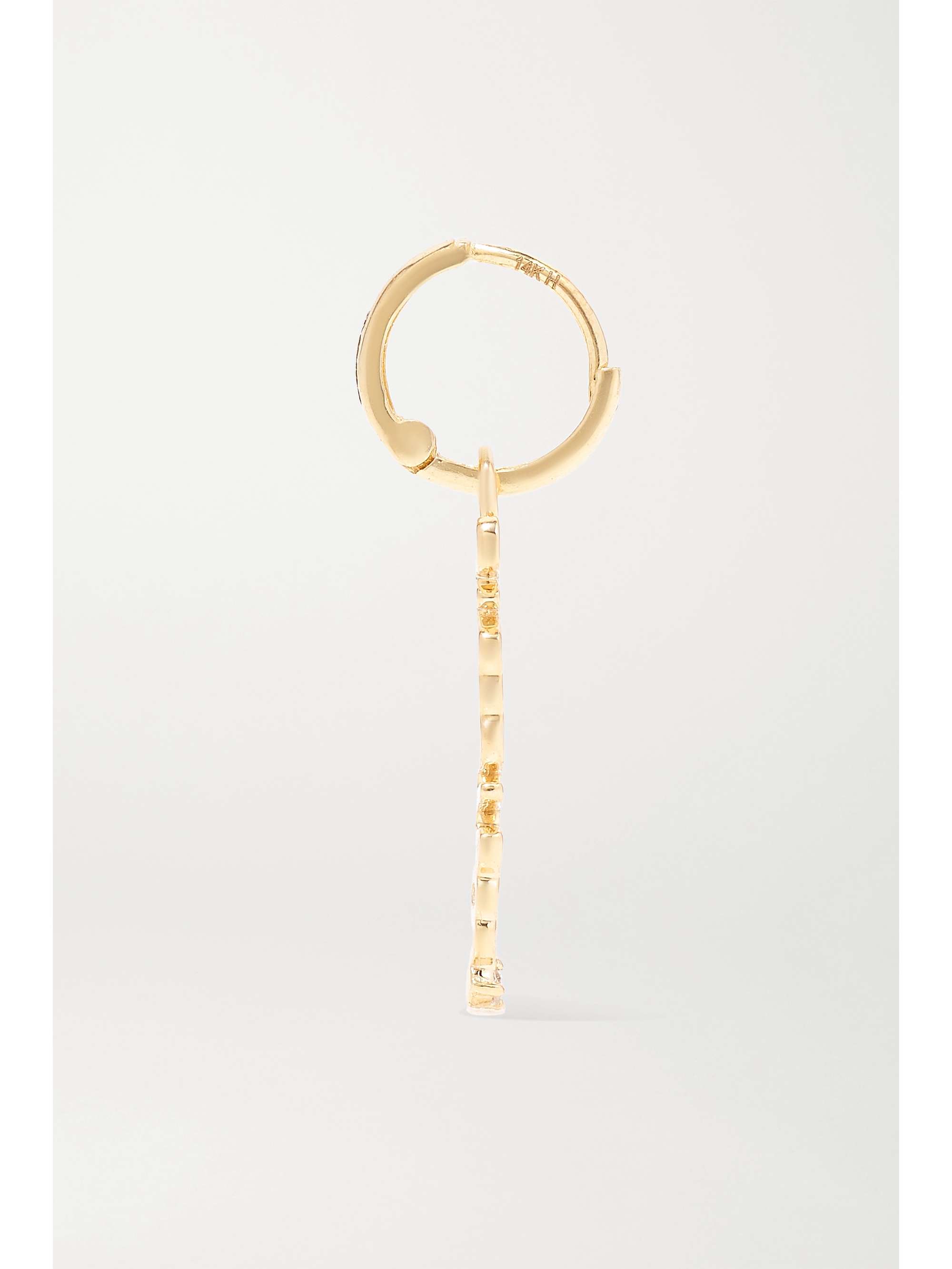 ALISON LOU Mama Huggy 14-karat gold diamond earring