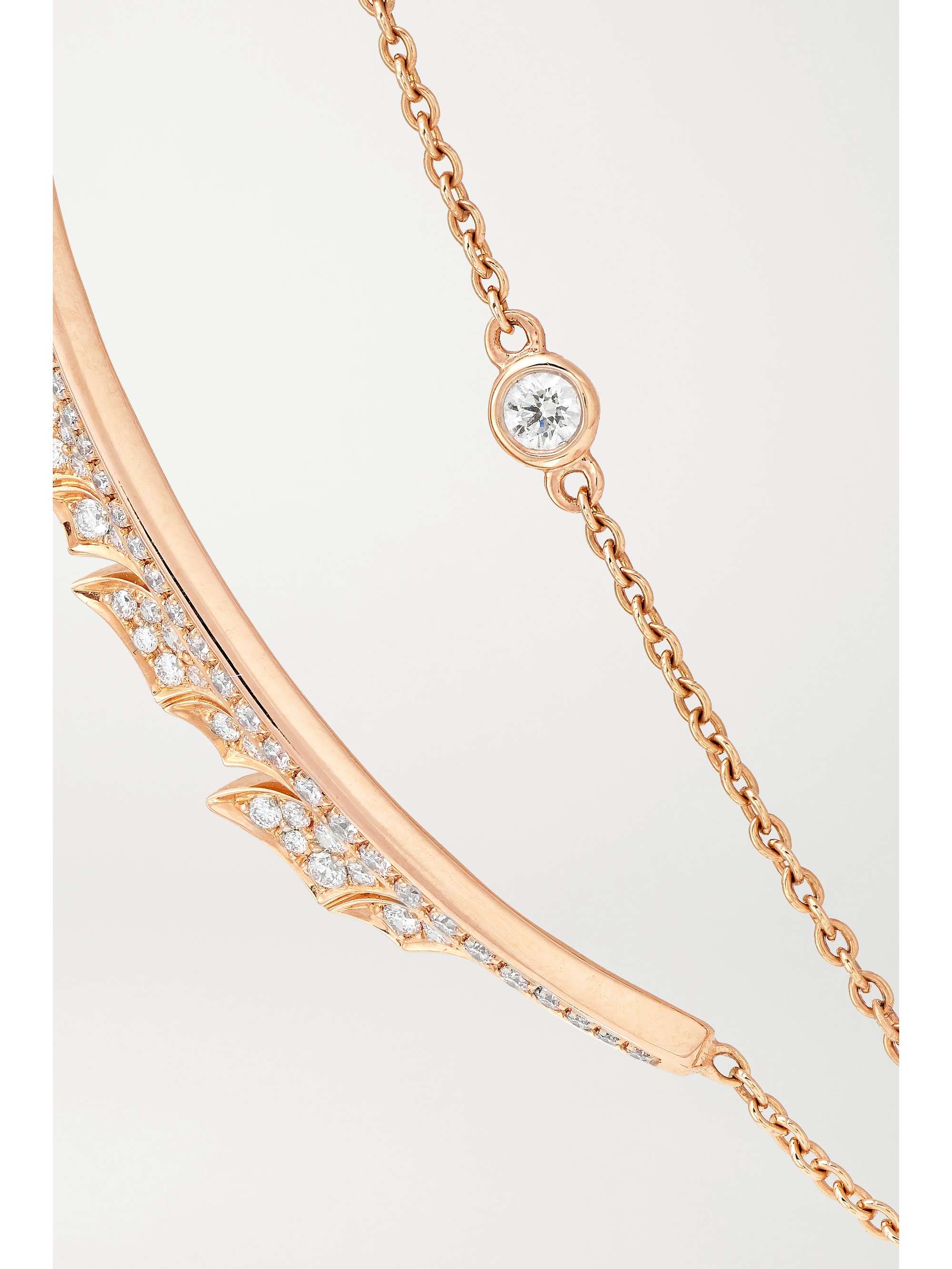 STEPHEN WEBSTER + NET SUSTAIN Magnipheasant 18-karat rose gold bracelet