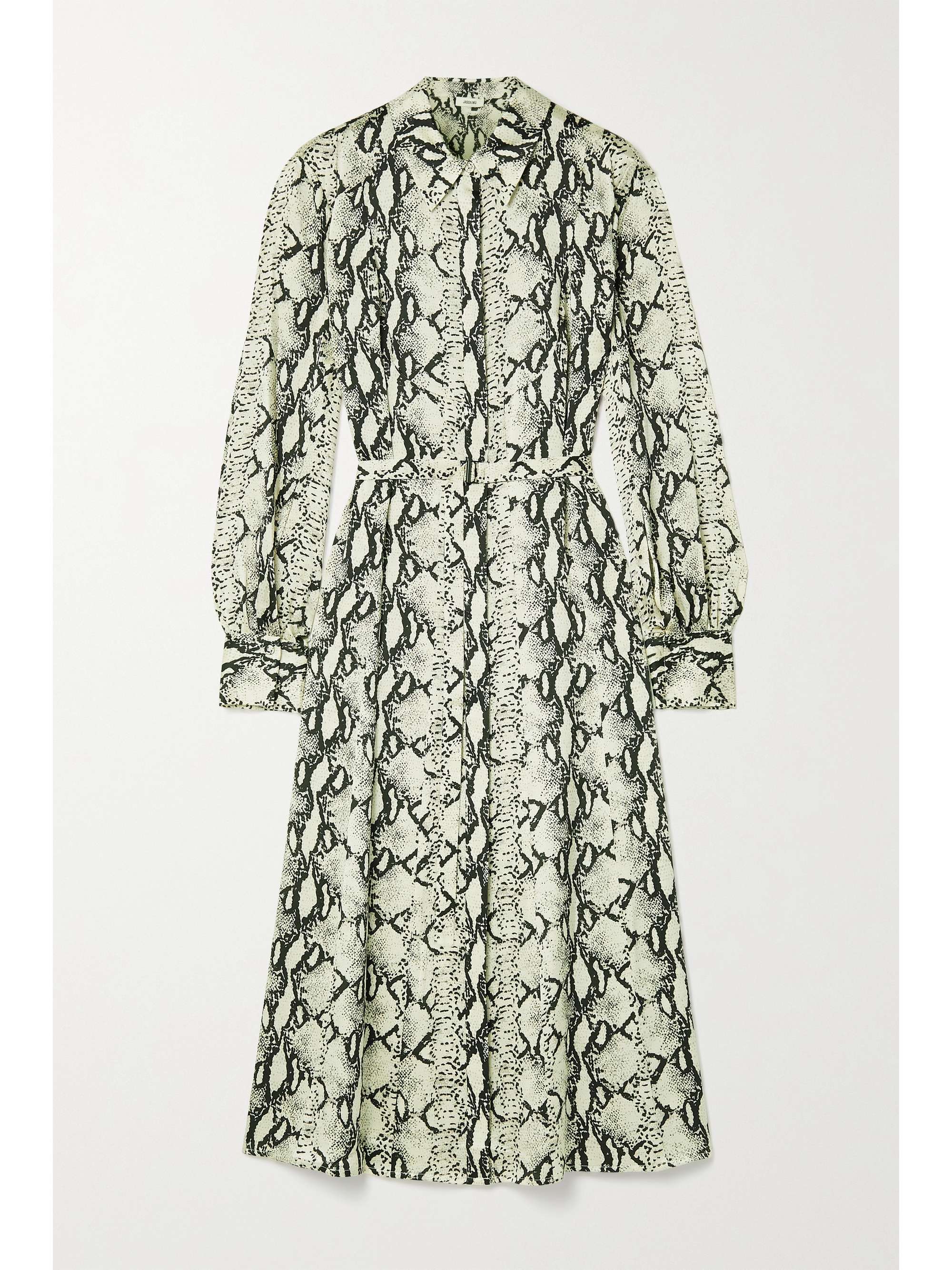 jason wu green silk dress