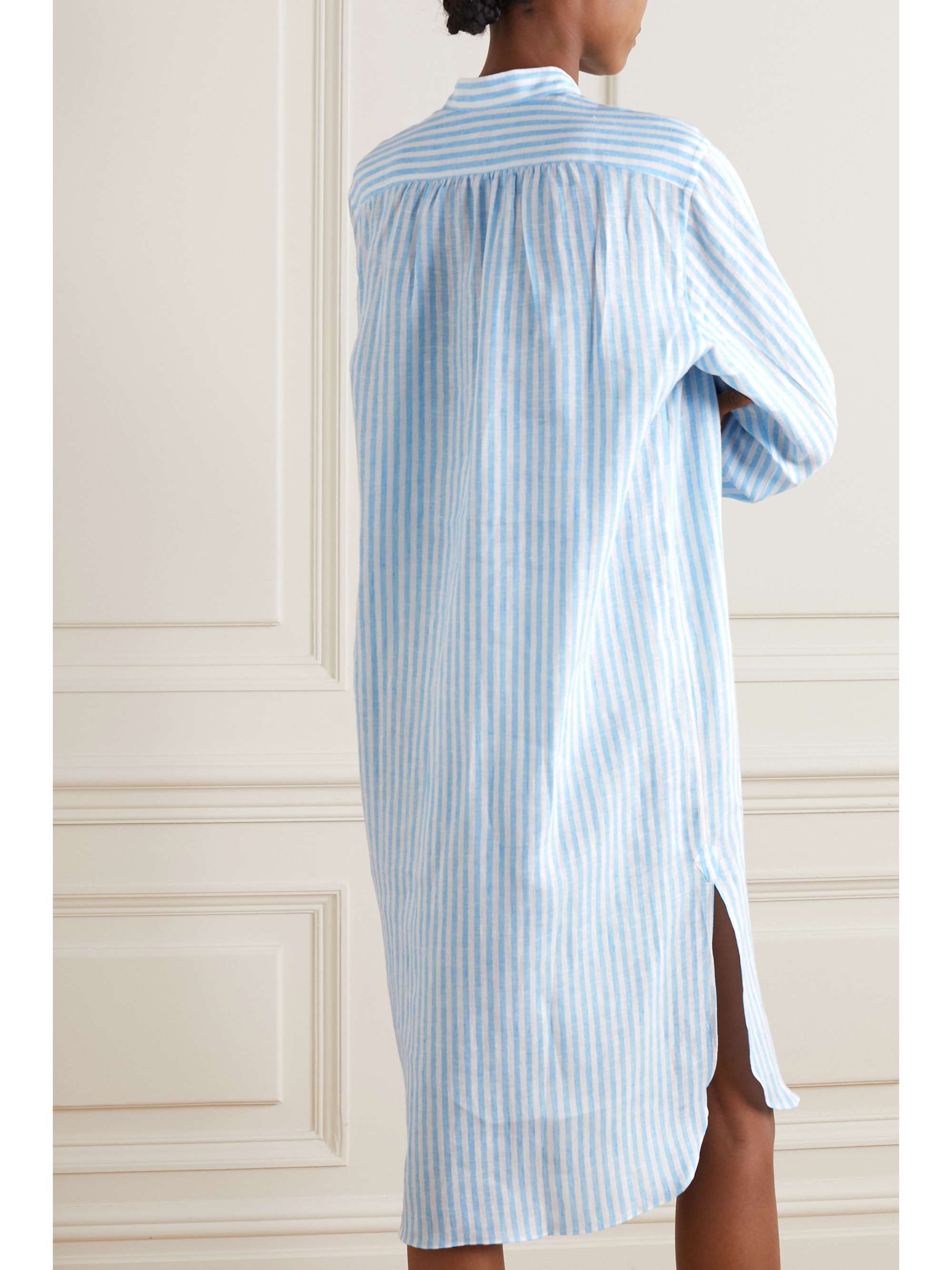 CHARVET Elysee oversized cotton-poplin nightdress
