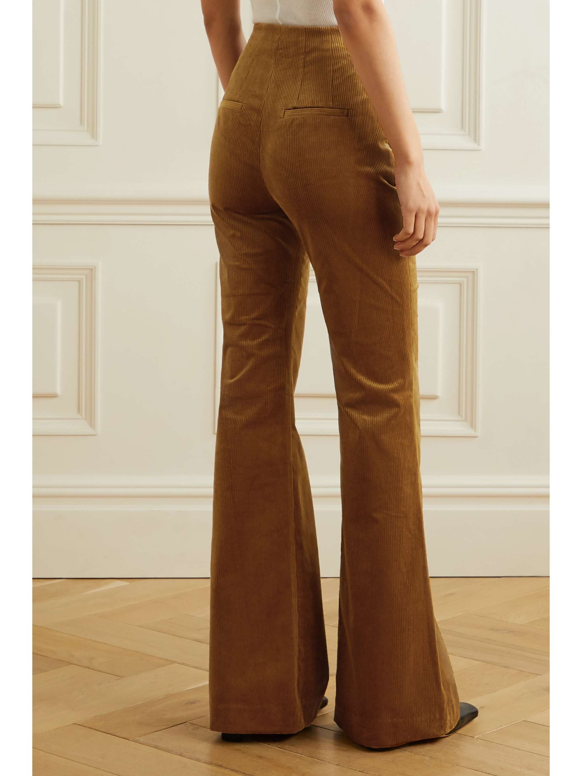 Saffron Basima cotton-blend corduroy 