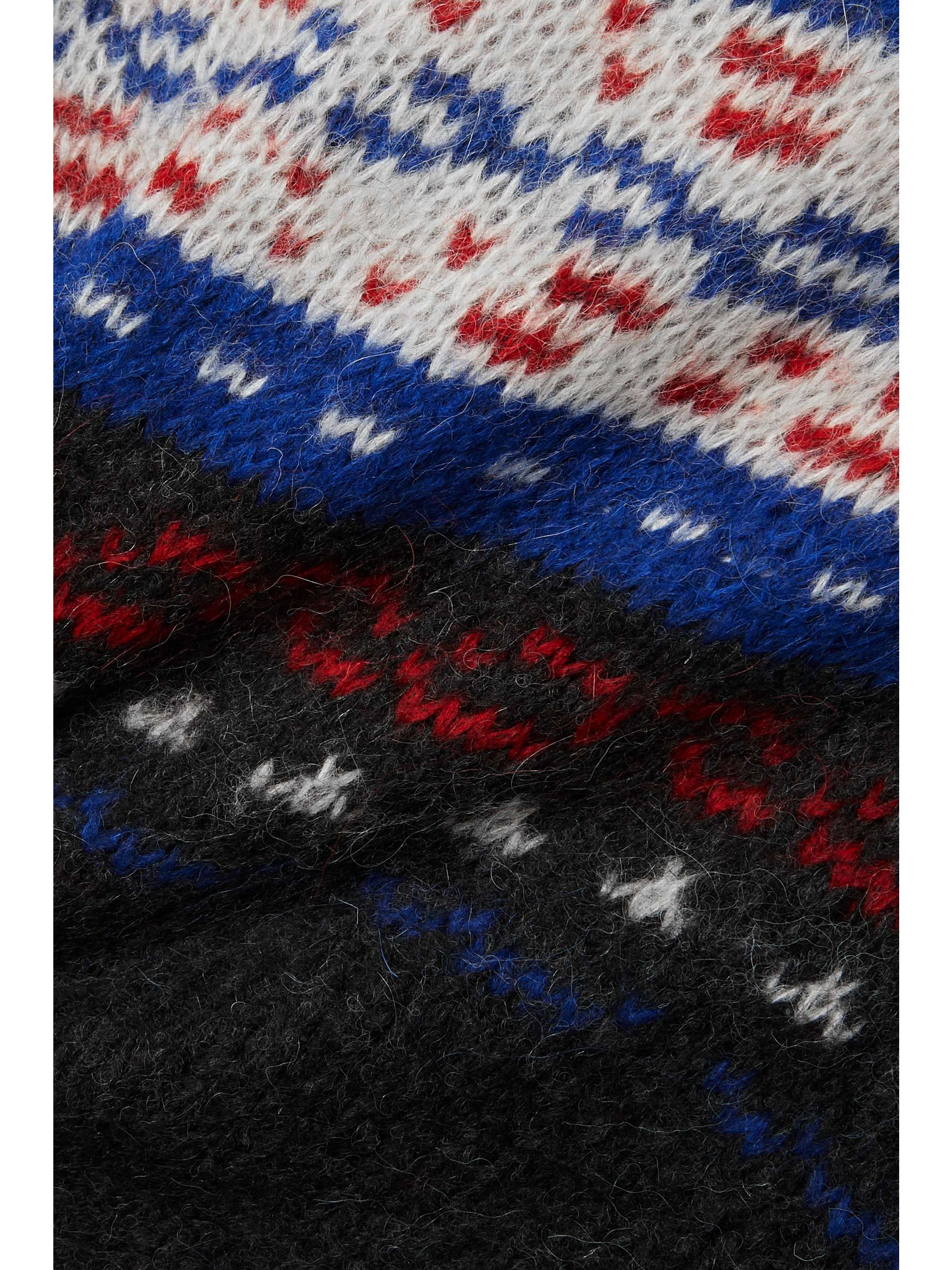 RAG & BONE Finlay intarsia alpaca-blend hoodie