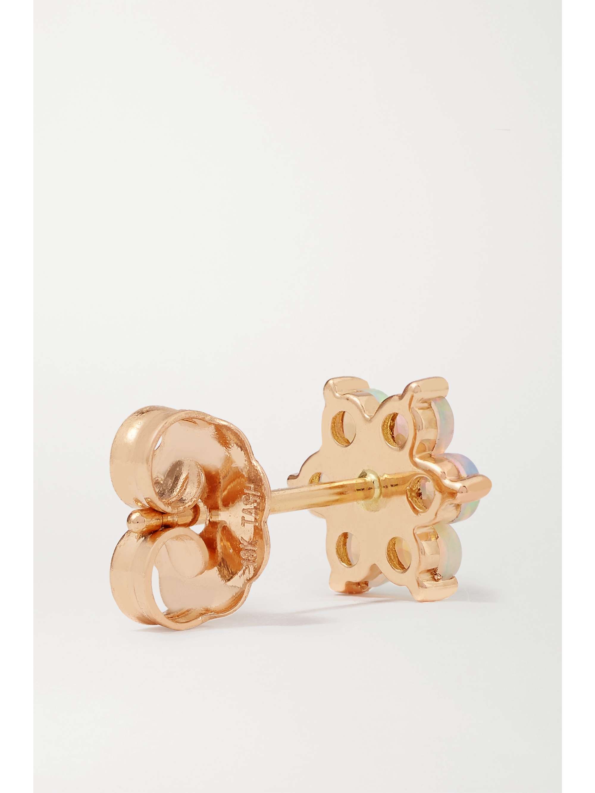 MARIA TASH 18-karat rose gold, opal and diamond earring